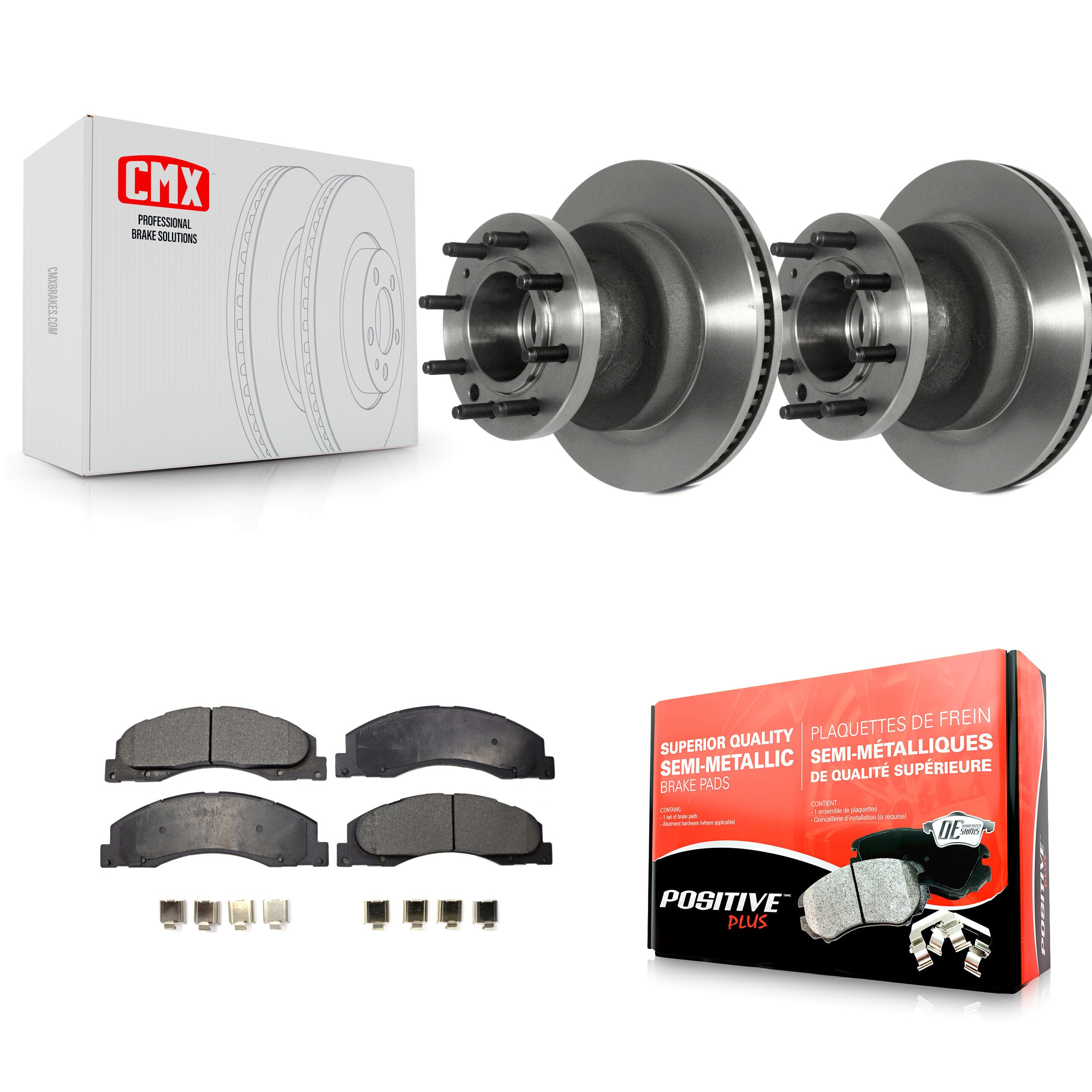 Transit Auto K8F-100697 Disc Brake Kit for 2008-2023 Ford E-350 Super Duty, Ford E-450 Super Duty, Ford E-350 Econoline - Front product image