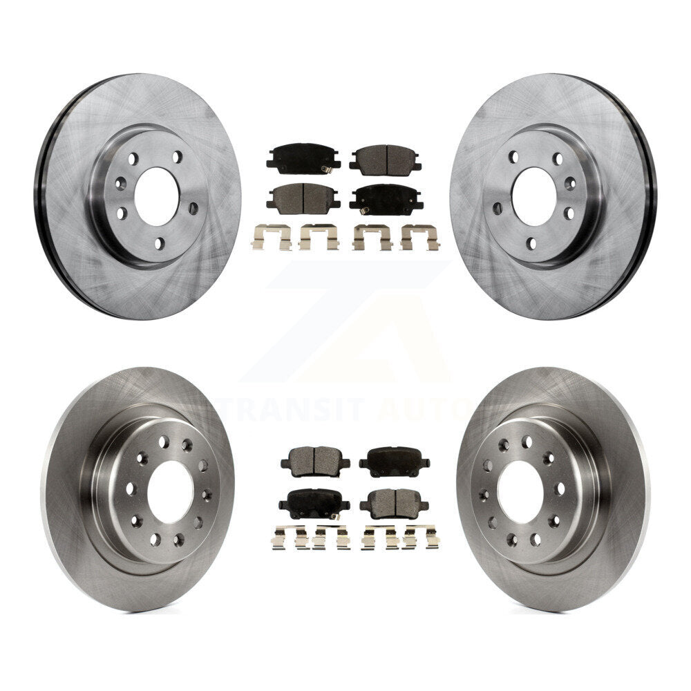 Transit Auto K8F-100832 Disc Brake Kit for 2016-2020 Chevrolet Equinox, GMC Terrain, Buick LaCrosse & more - Front and Rear product image