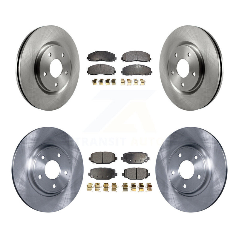 Transit Auto K8F-100985 Disc Brake Kit for 2012-2020 Dodge Grand Caravan, Dodge Journey, Chrysler Town & Country & more - Front and Rear product image