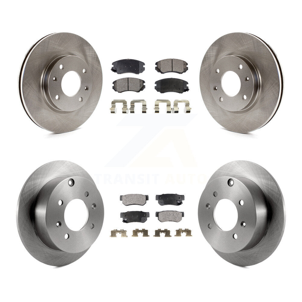 Transit Auto K8F-101195 Disc Brake Kit for 2003-2006 Kia Magentis, Kia Optima, Hyundai Sonata - Front and Rear product image