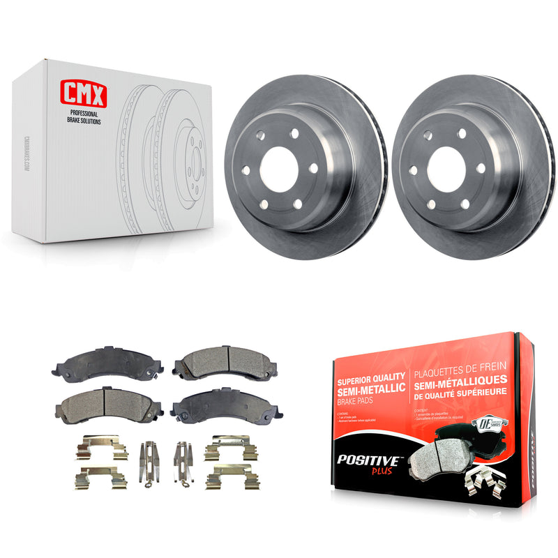 Transit Auto K8F-101513 Disc Brake Kit for 2000-2006 Cadillac Escalade, Cadillac Escalade ESV, Chevrolet Avalanche 1500 & more - Rear product image