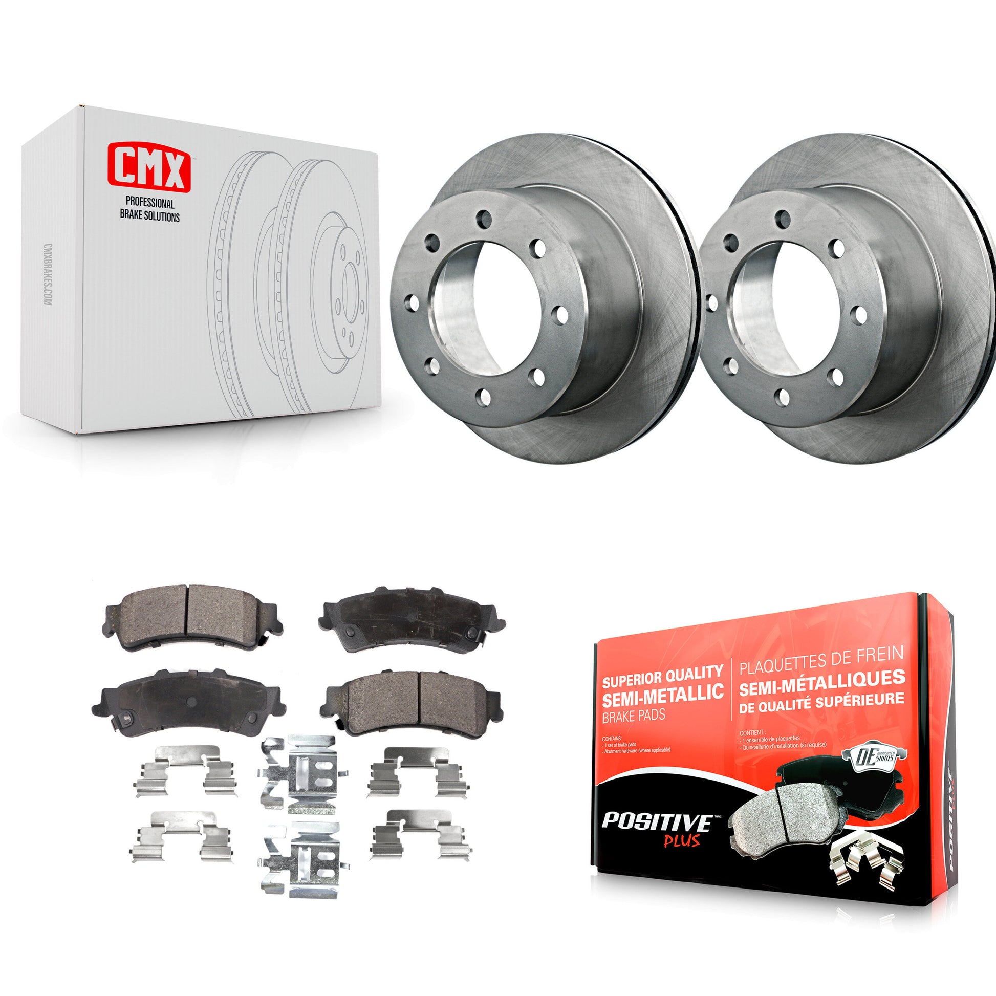Transit Auto K8F-101518 Disc Brake Kit for 2001 GMC Sierra 3500 - Rear product image
