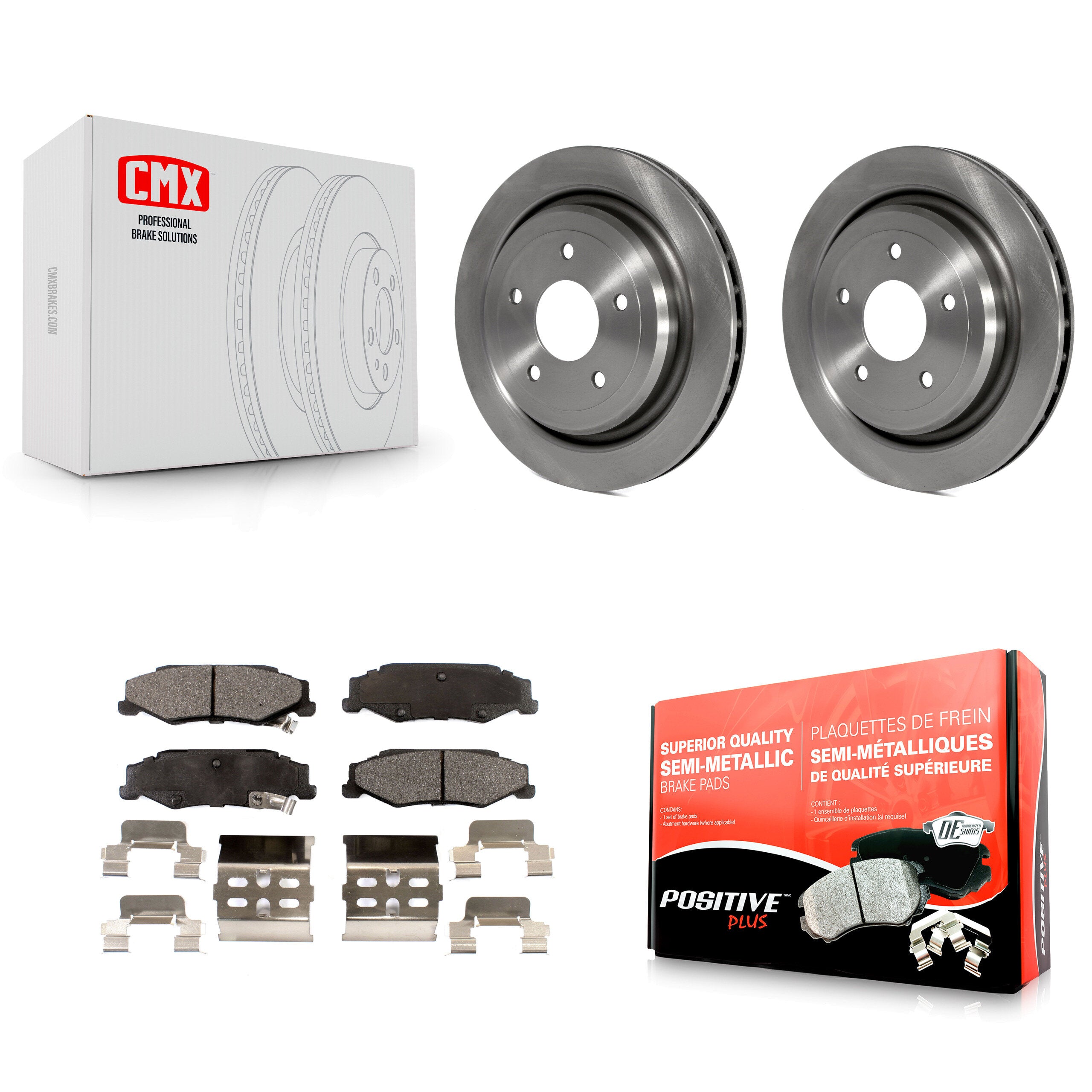 Transit Auto K8F-101528 Disc Brake Kit for 2004-2013 Cadillac XLR, Chevrolet Corvette - Rear product image