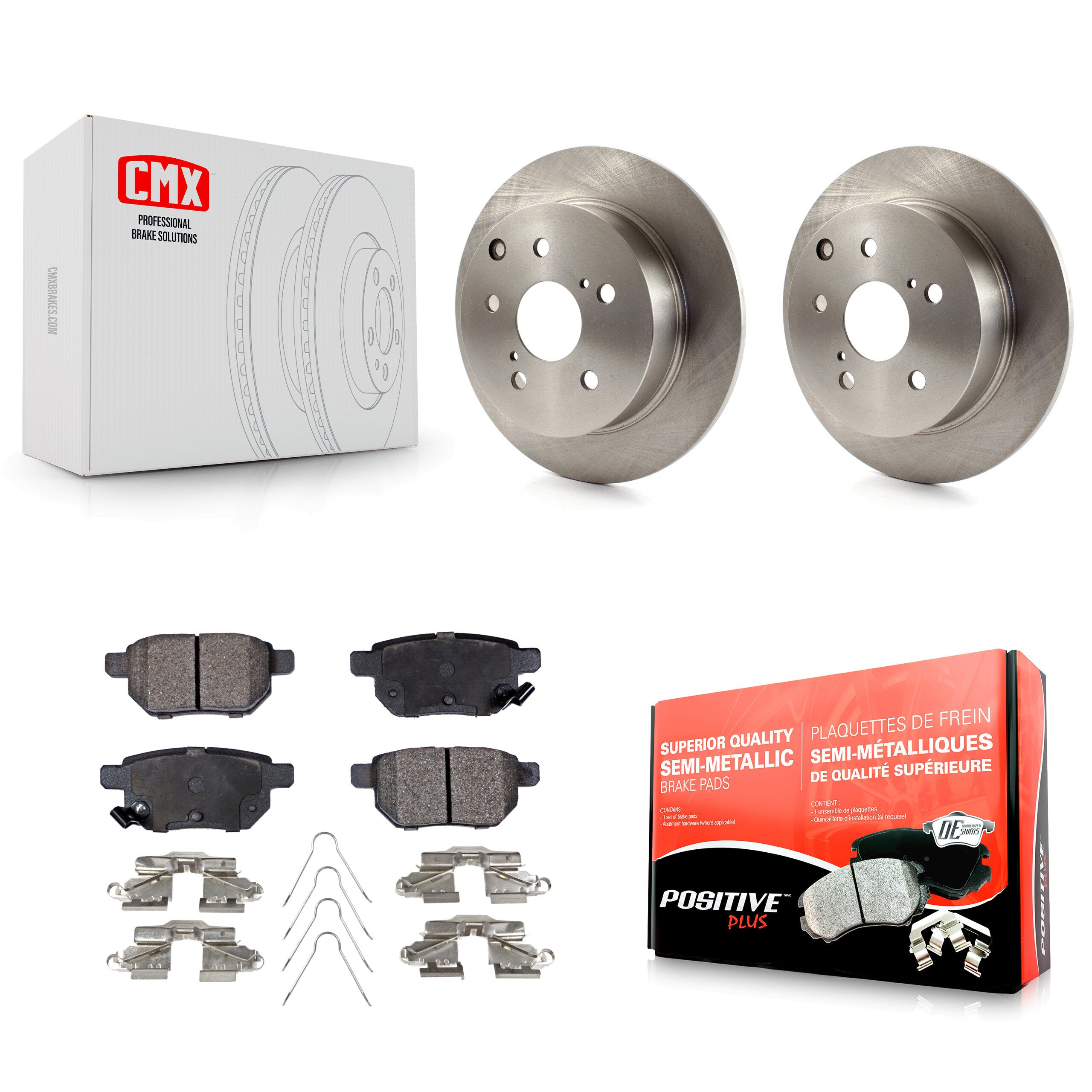 Transit Auto K8F-101550 Disc Brake Kit for 2010 Toyota Matrix - Rear product image