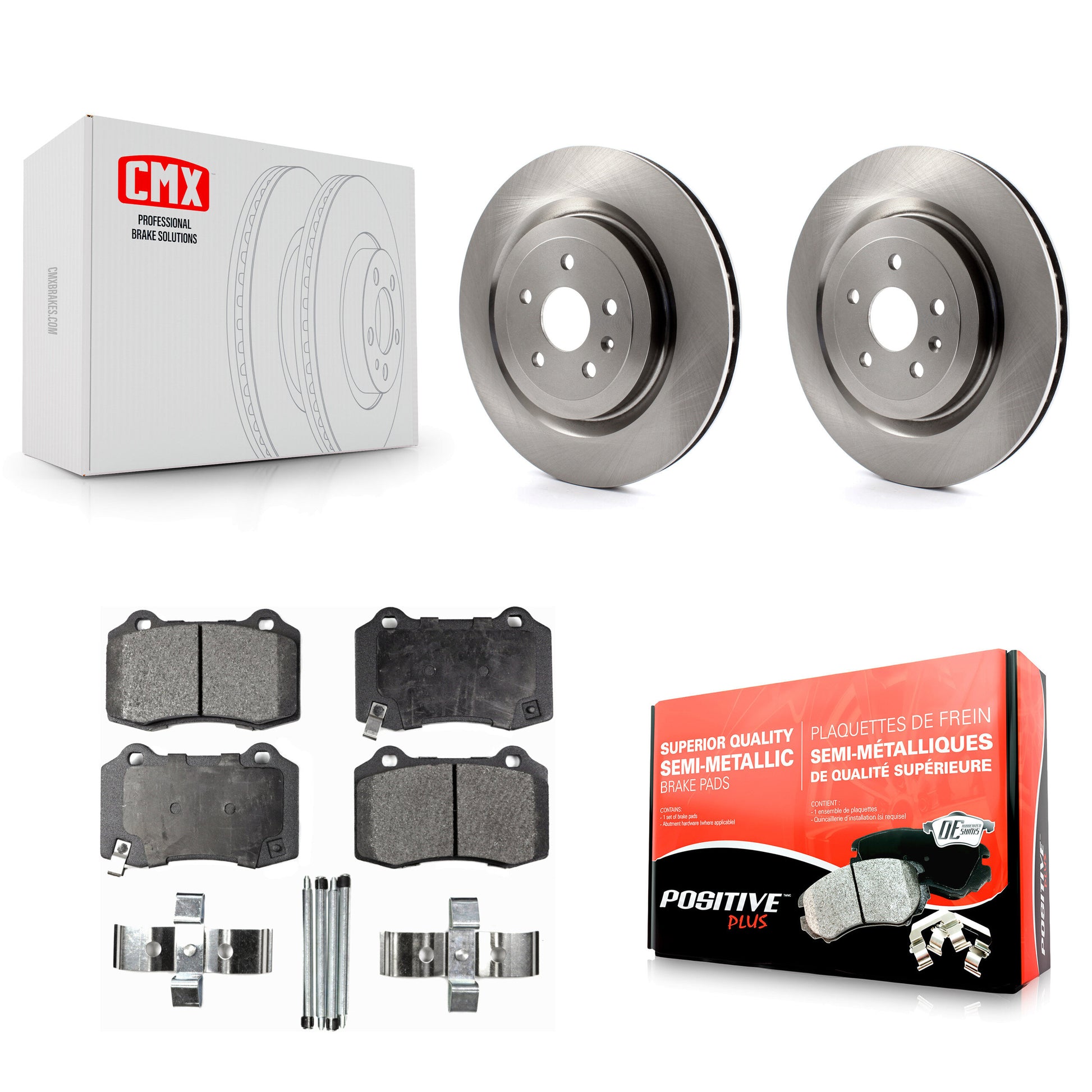 Transit Auto K8F-101552 Disc Brake Kit for 2009-2024 Chevrolet Camaro, Cadillac CTS - Rear product image