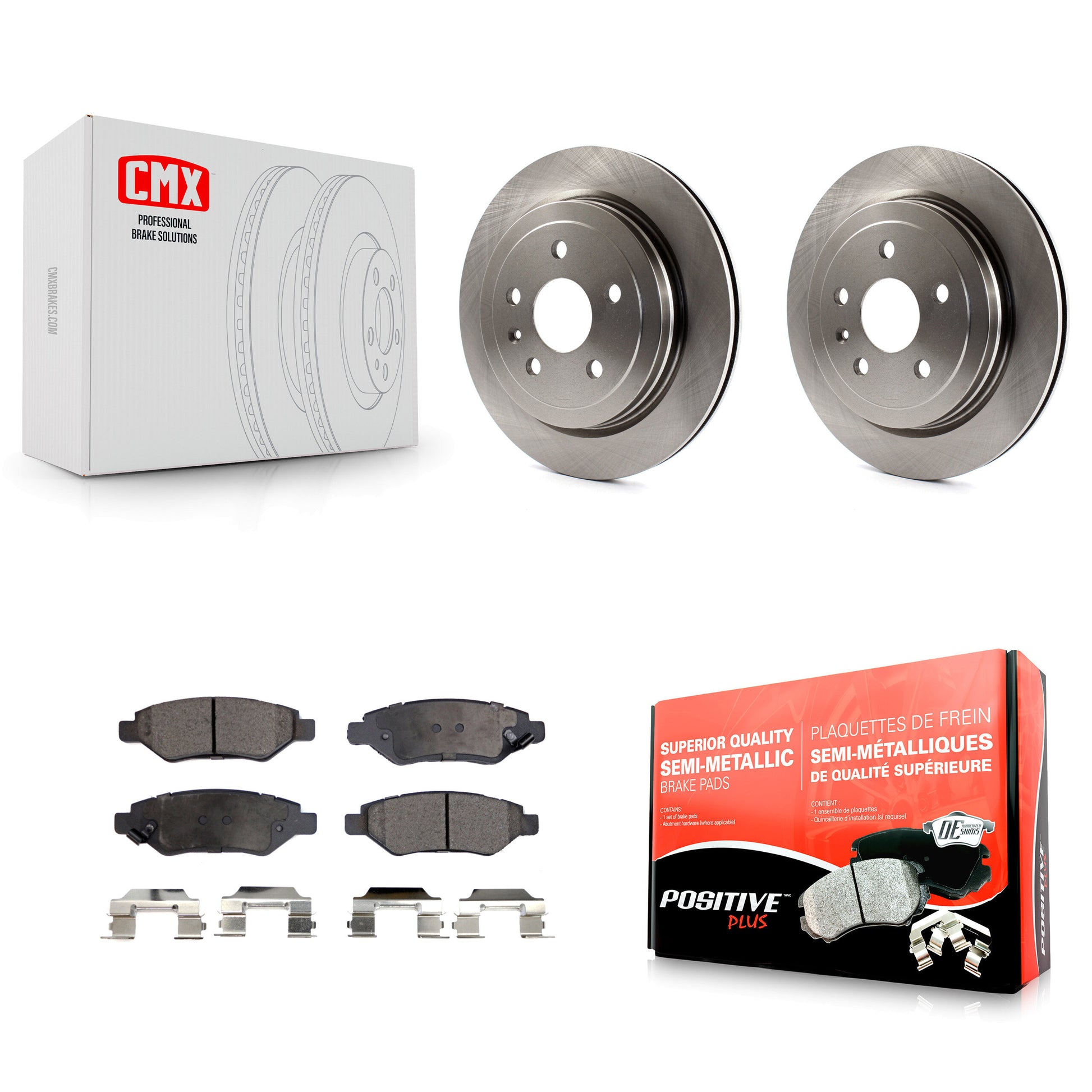 Transit Auto K8F-101558 Disc Brake Kit for 2008-2015 Cadillac CTS, Chevrolet Camaro - Rear product image