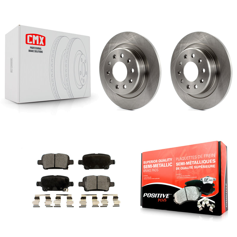 Transit Auto K8F-101573 Disc Brake Kit for 2016-2020 Buick Regal Sportback, Buick Regal TourX, Chevrolet Equinox & more - Rear product image