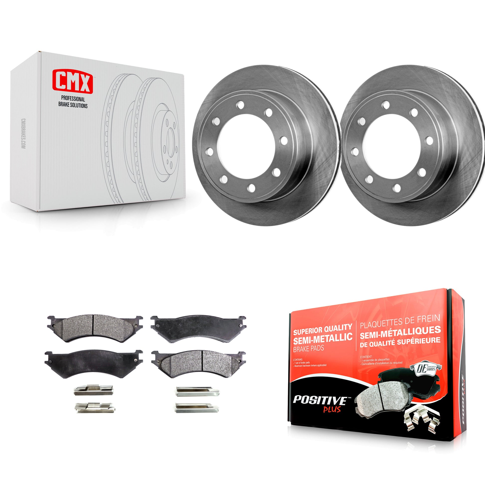 Transit Auto K8F-101584 Disc Brake Kit for 1998-2007 Ford E-150, Ford E-350 Econoline, Ford E-250 & more - Rear product image