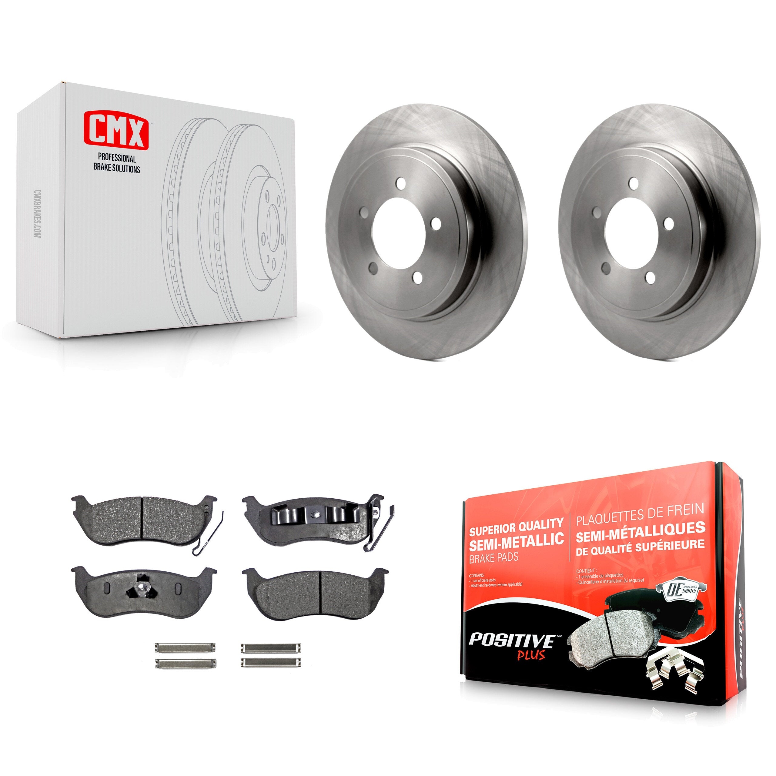 Transit Auto K8F-101594 Disc Brake Kit for 2006-2010 Ford Explorer Sport Trac, Ford Explorer, Mercury Mountaineer - Rear product image