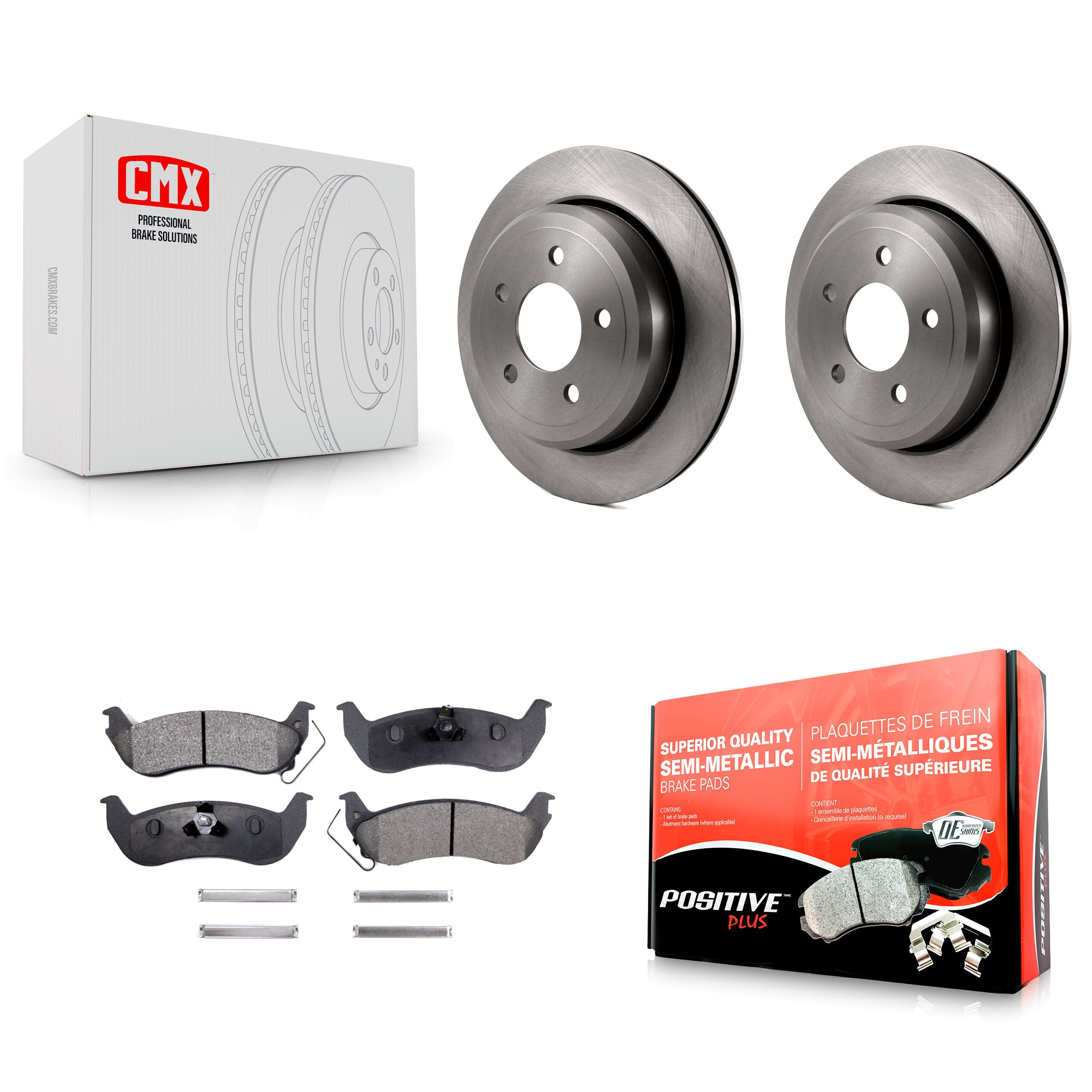 Transit Auto K8F-101598 Disc Brake Kit for 2003-2011 Ford Crown Victoria, Mercury Grand Marquis, Mercury Marauder - Rear product image