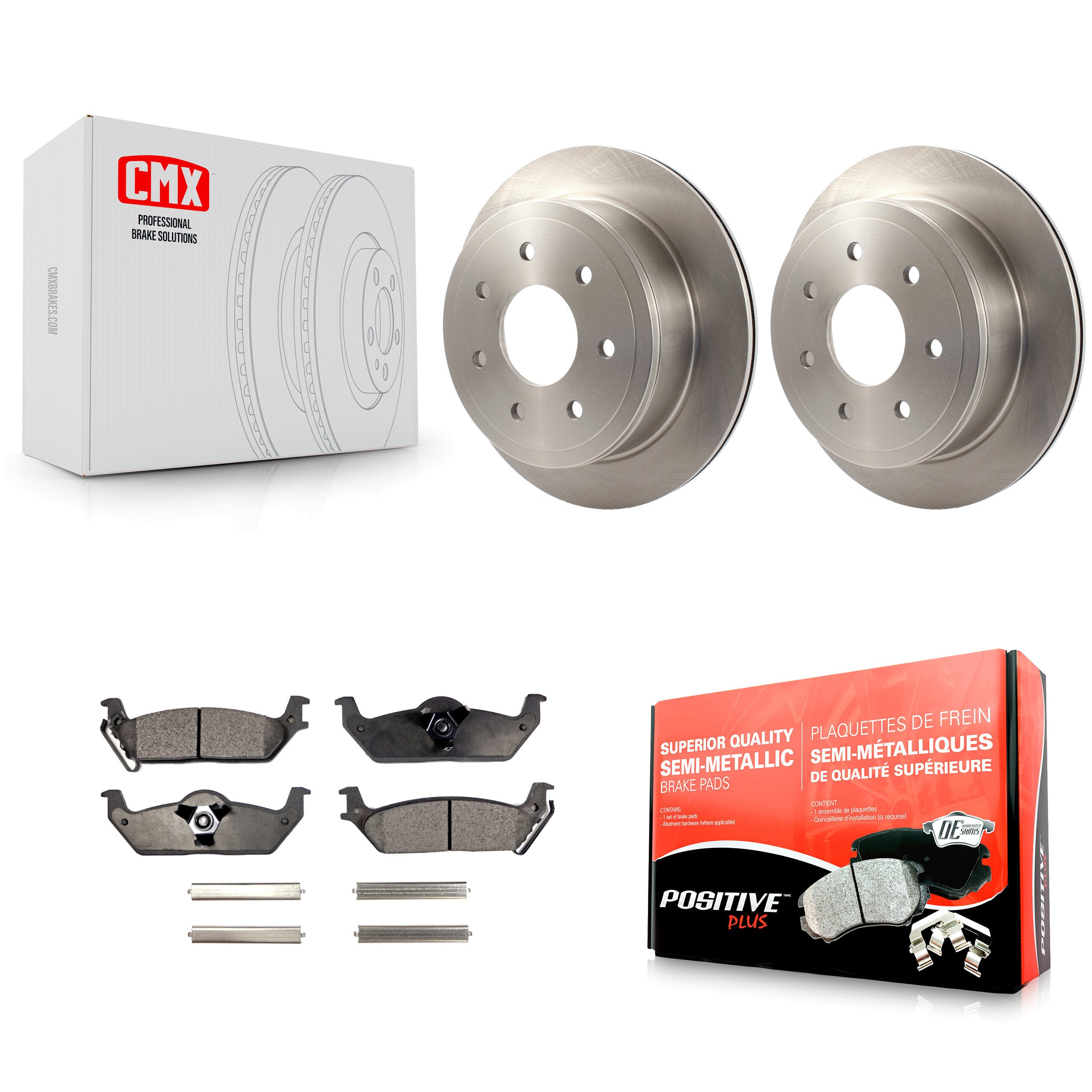 Transit Auto K8F-101600 Disc Brake Kit for 2004-2011 Lincoln Mark LT, Ford F-150 - Rear product image