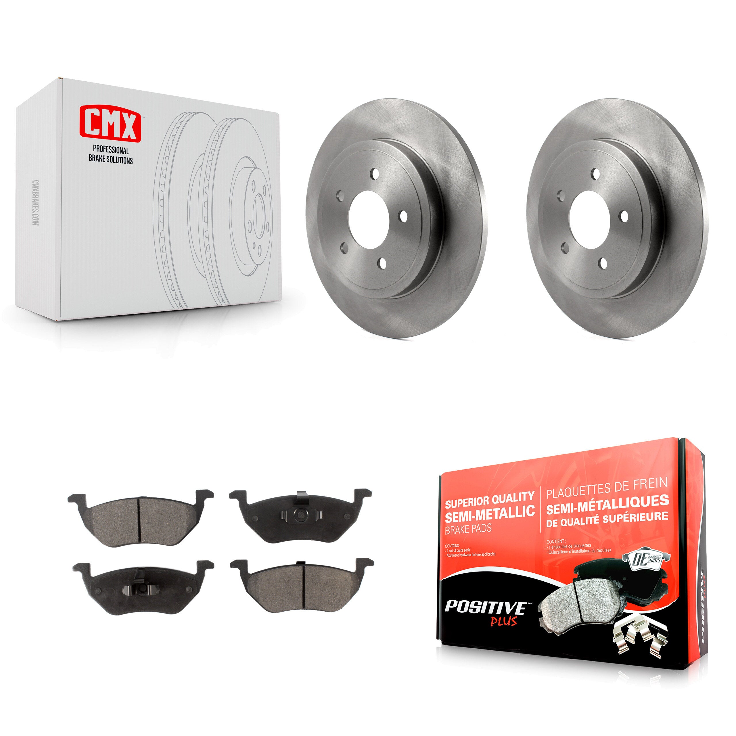 Transit Auto K8F-101603 Disc Brake Kit for 2005-2011 Mazda Tribute, Mercury Mariner, Ford Escape - Rear product image