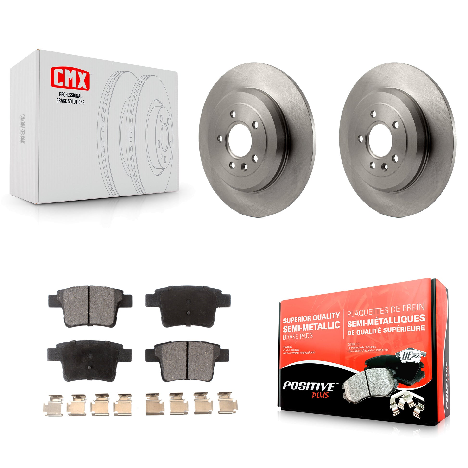 Transit Auto K8F-101619 Disc Brake Kit for 2005-2009 Ford Taurus, Ford Taurus X, Mercury Sable & more - Rear product image