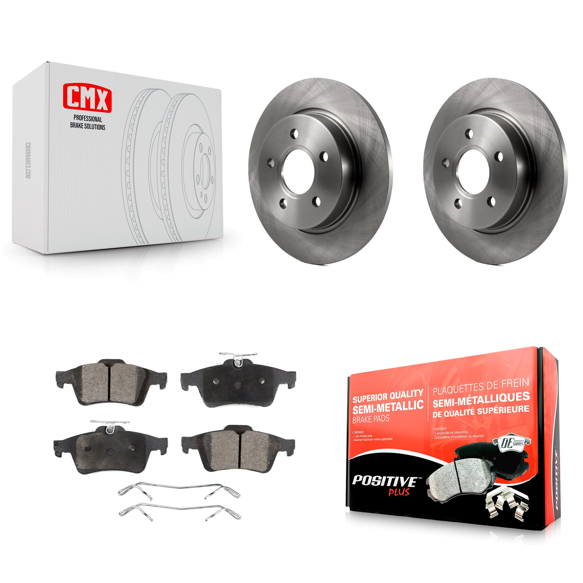 Transit Auto K8F-101625 Disc Brake Kit for 2012-2018 Ford Focus - Rear product image