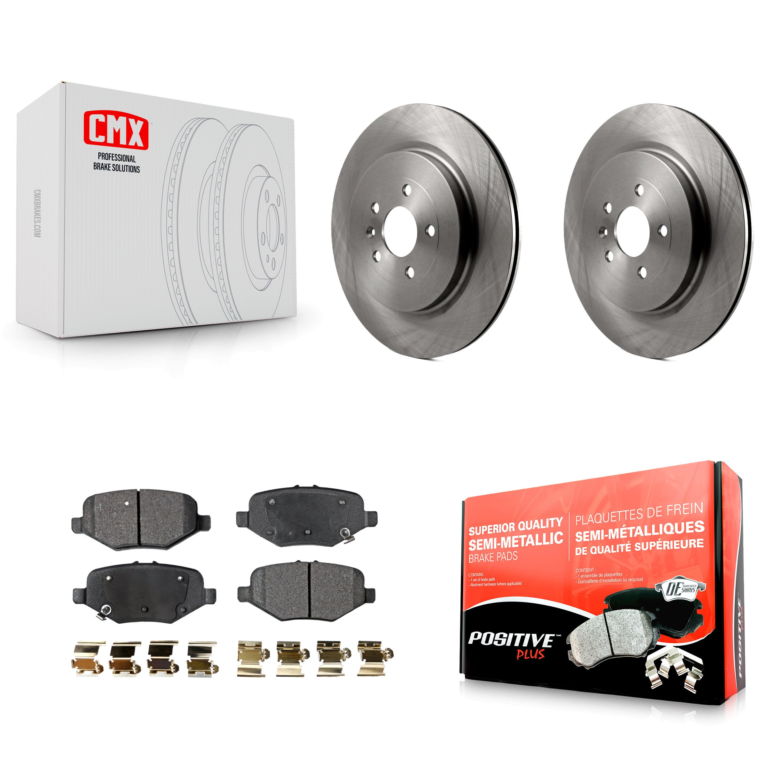 Transit Auto K8F-101629 Disc Brake Kit for 2012-2019 Ford Taurus, Ford Explorer, Ford Special Service Police Sedan & more - Rear product image
