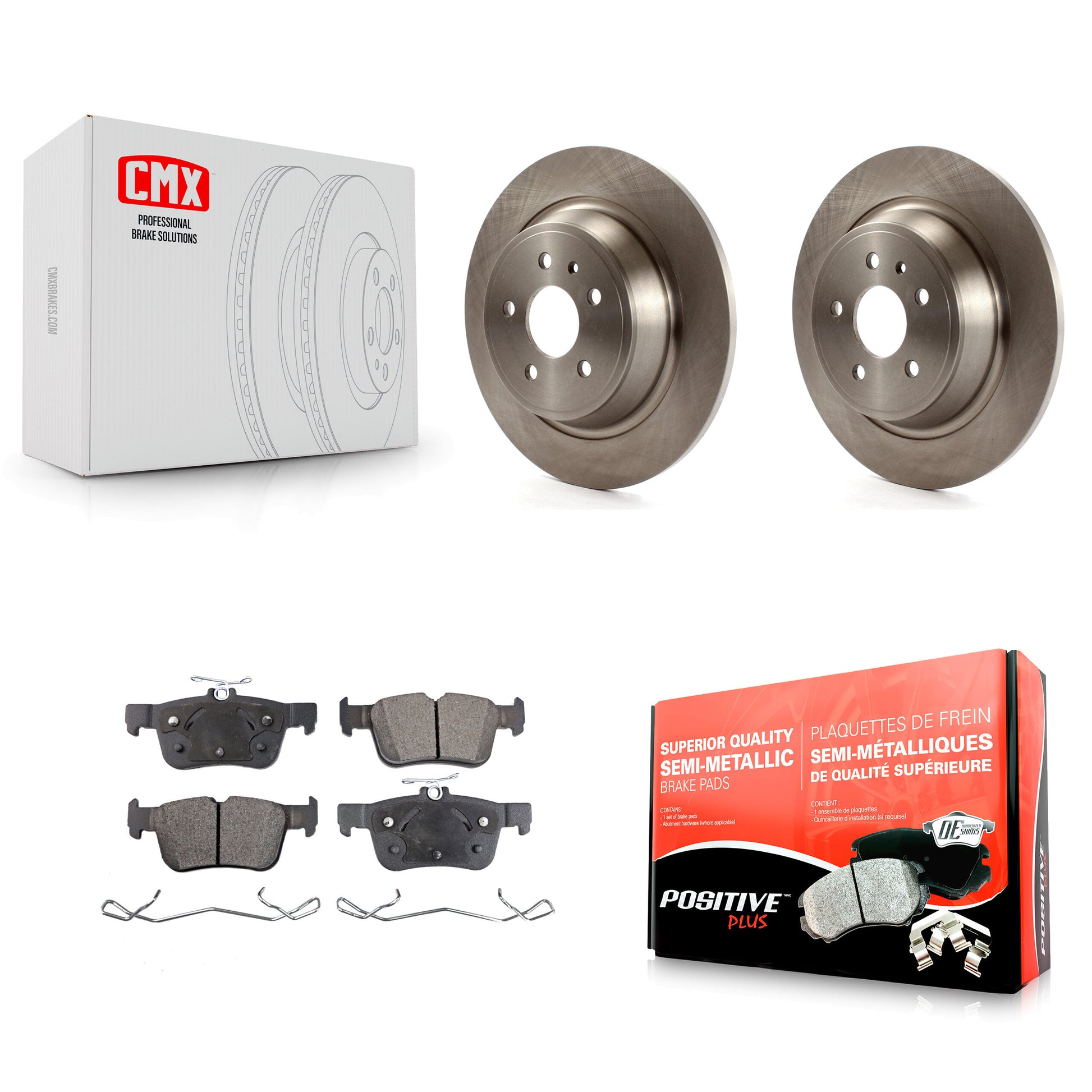 Transit Auto K8F-101632 Disc Brake Kit for 2013-2020 Ford Fusion, Ford Escape, Lincoln Continental & more - Rear product image