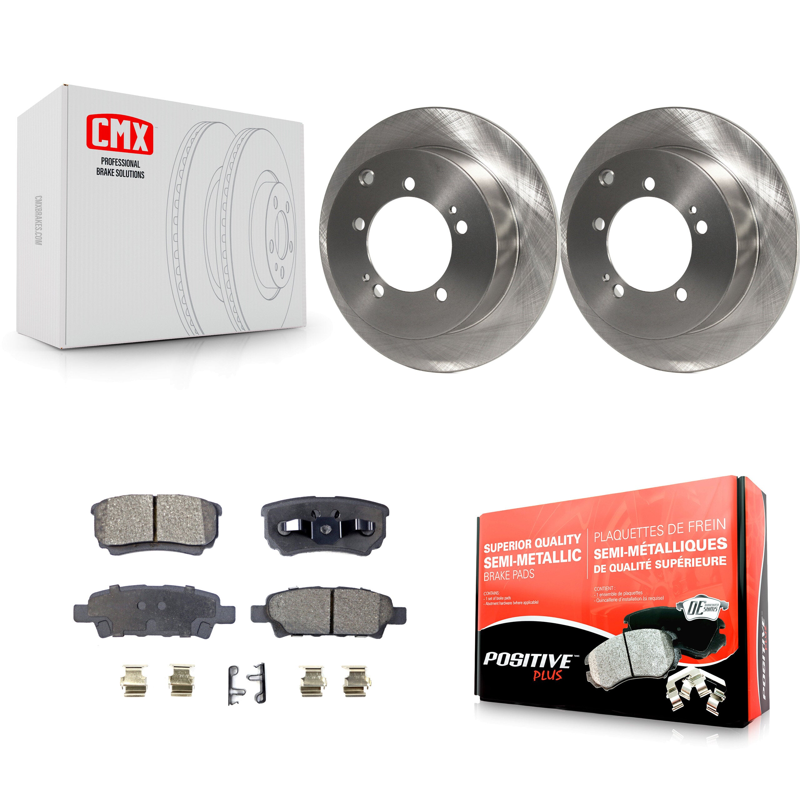 Transit Auto K8F-101640 Disc Brake Kit for 2004-2006 Mitsubishi Lancer, Mitsubishi Outlander - Rear product image