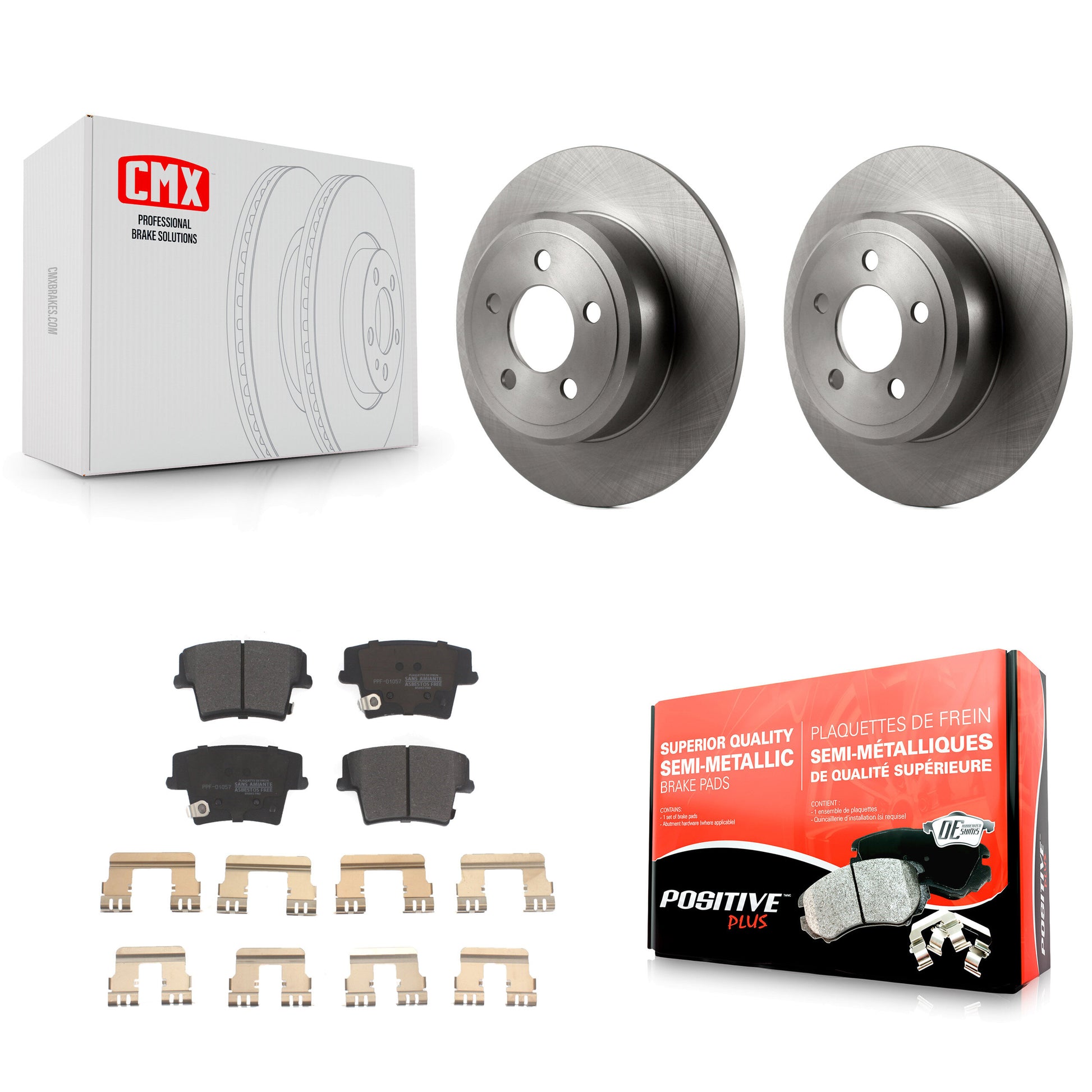 Transit Auto K8F-101655 Disc Brake Kit for 2005-2023 Dodge Challenger, Dodge Charger, Chrysler 300 - Rear product image