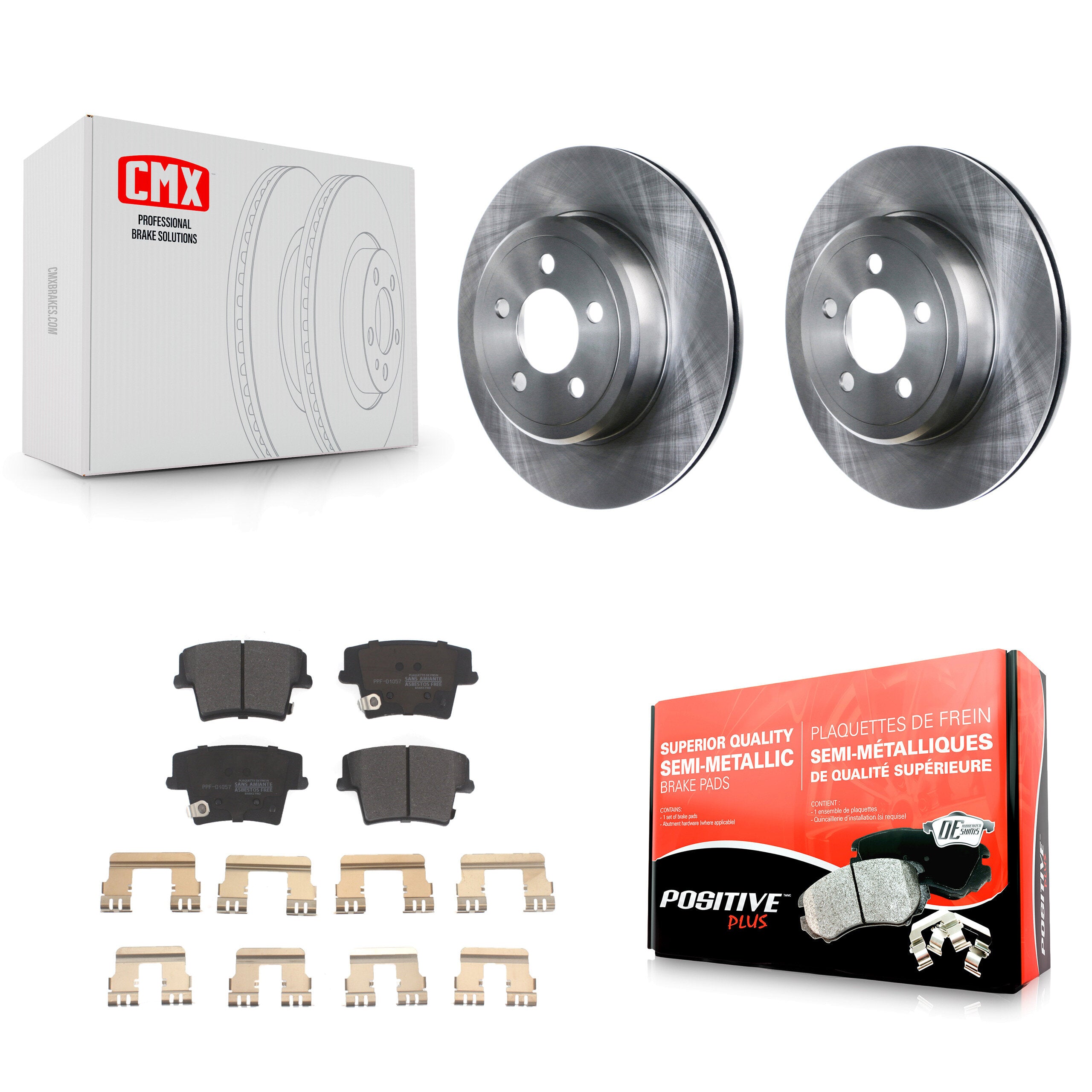 Transit Auto K8F-101656 Disc Brake Kit for 2005-2023 Dodge Challenger, Dodge Charger, Chrysler 300 - Rear product image