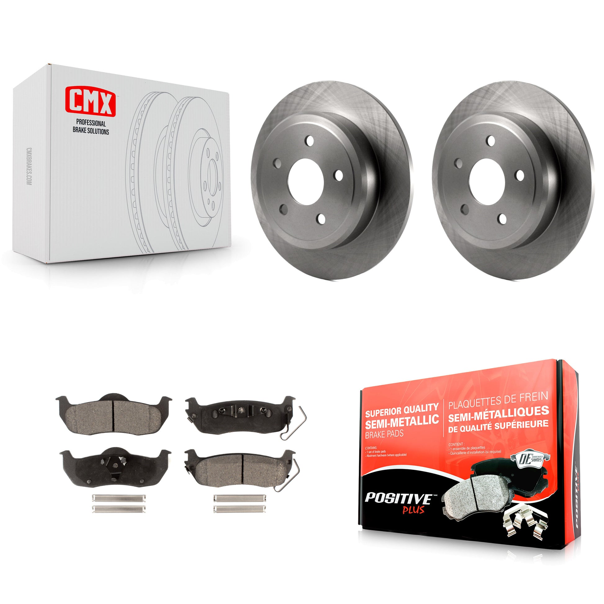Transit Auto K8F-101657 Disc Brake Kit for 2005-2010 Jeep Grand Cherokee, Jeep Commander - Rear product image