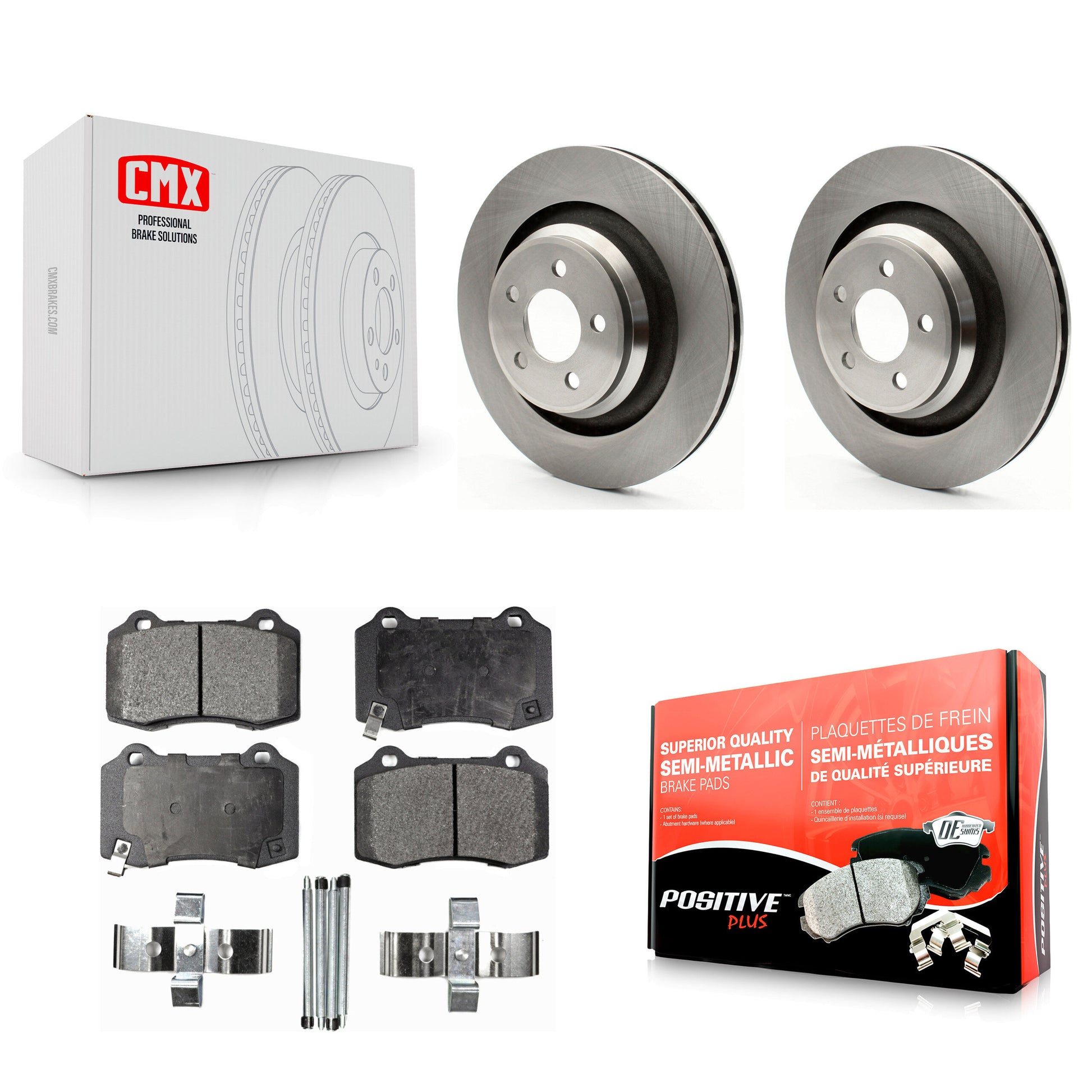Transit Auto K8F-101658 Disc Brake Kit for 2005-2023 Dodge Challenger, Dodge Charger - Rear product image