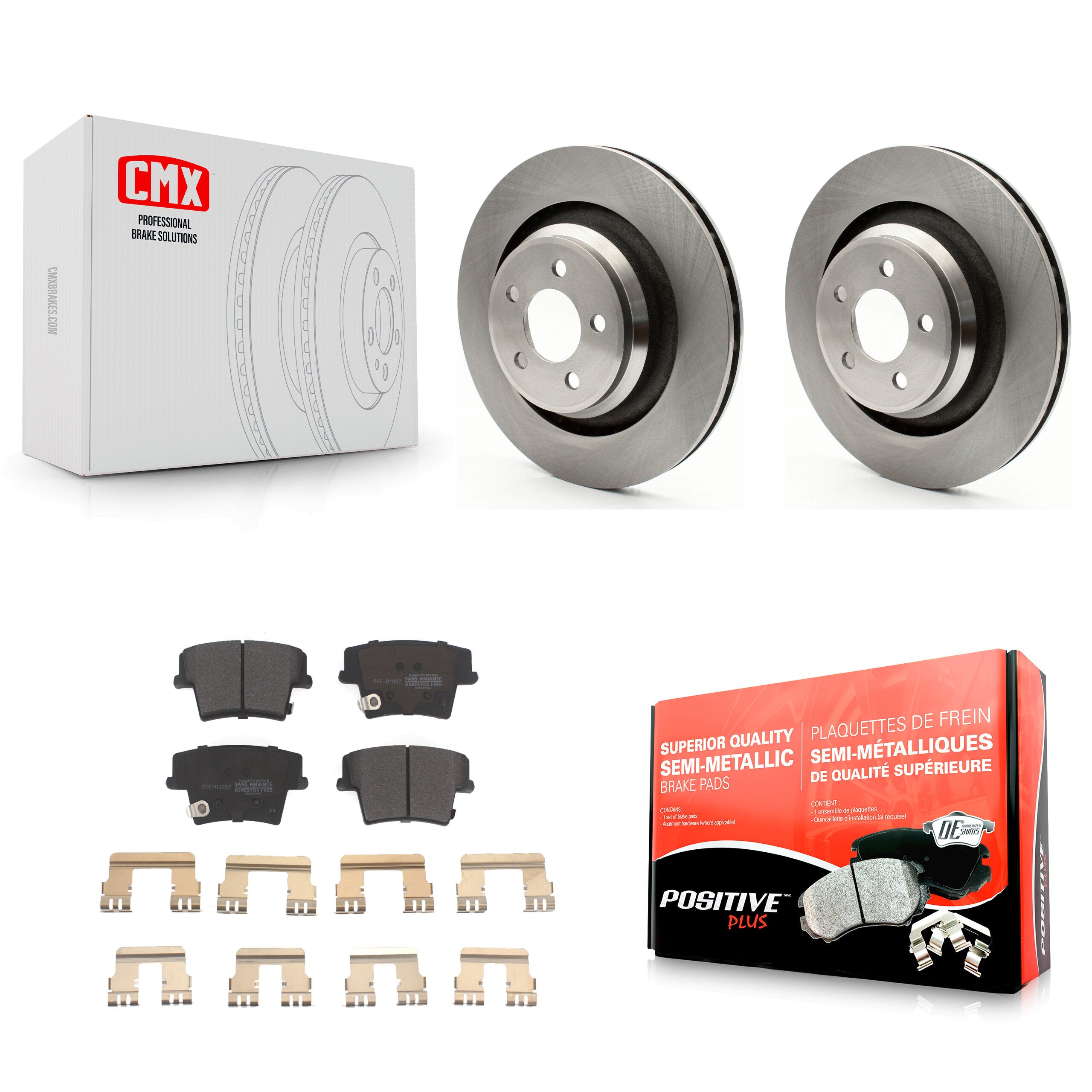 Transit Auto K8F-101659 Disc Brake Kit for 2015 Dodge Charger - Rear product image