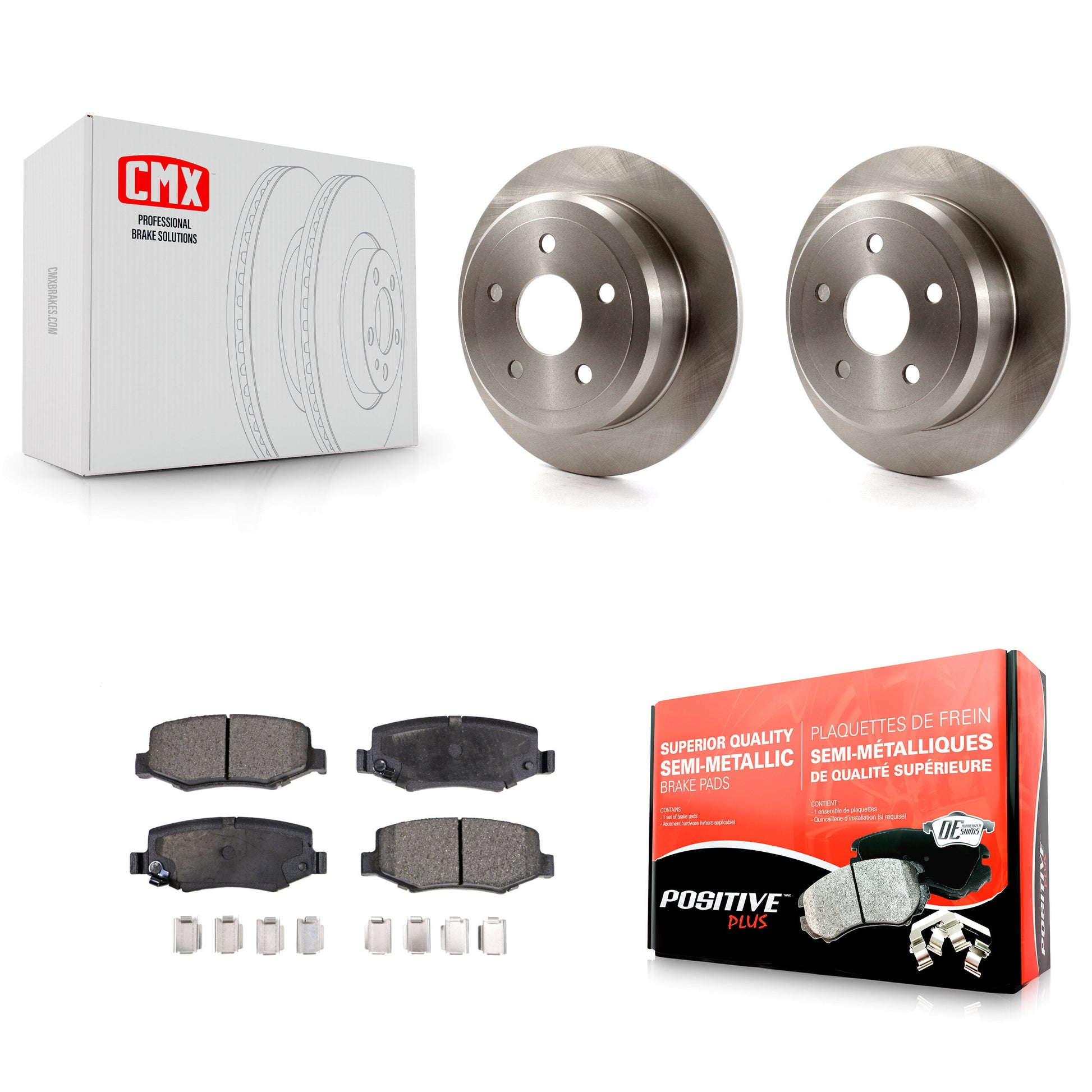 Transit Auto K8F-101664 Disc Brake Kit for 2007-2018 Jeep Wrangler JK, Jeep Wrangler - Rear product image