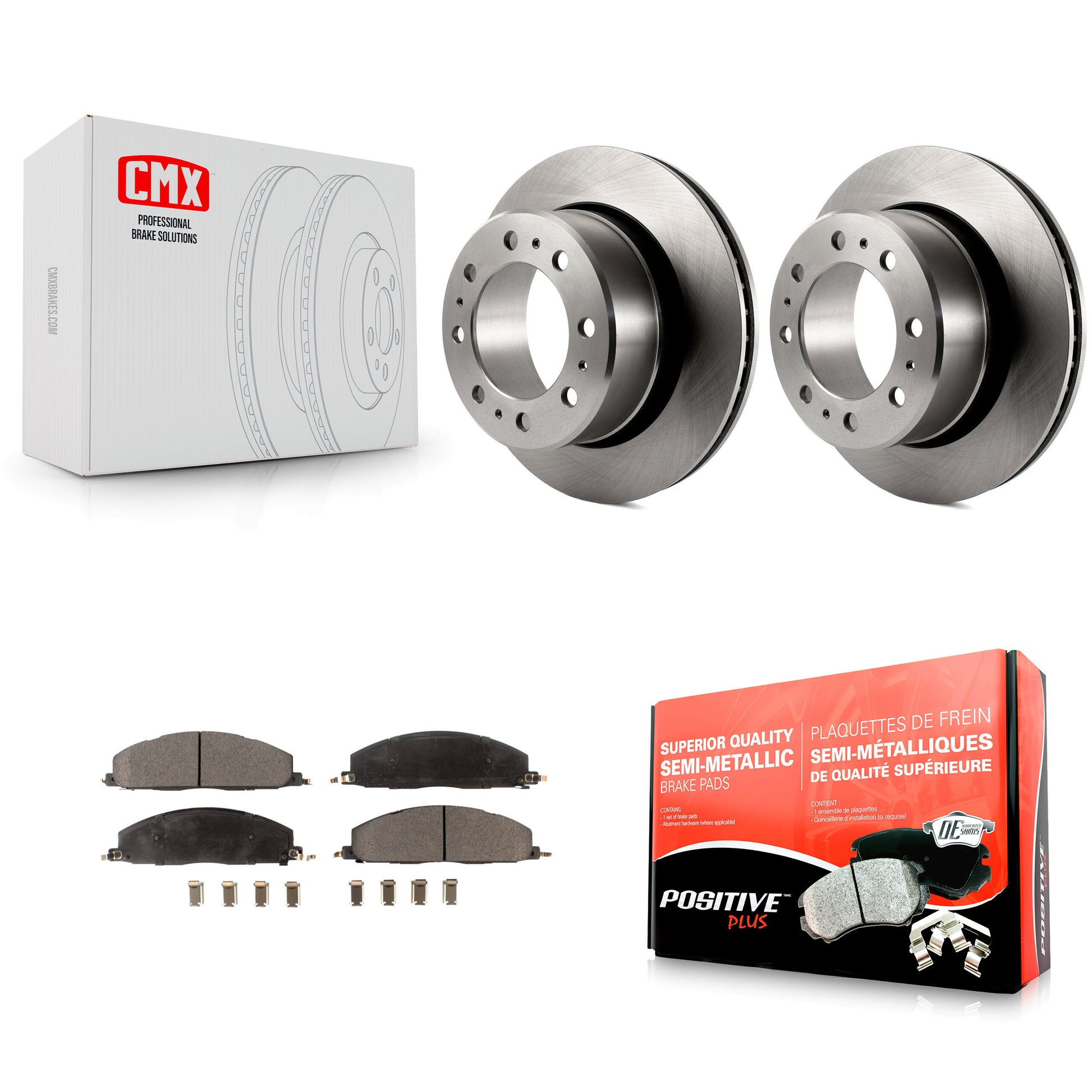 Transit Auto K8F-101674 Disc Brake Kit for 2009-2018 Ram 1500, Ram 2500, Ram 3500 & more - Rear product image