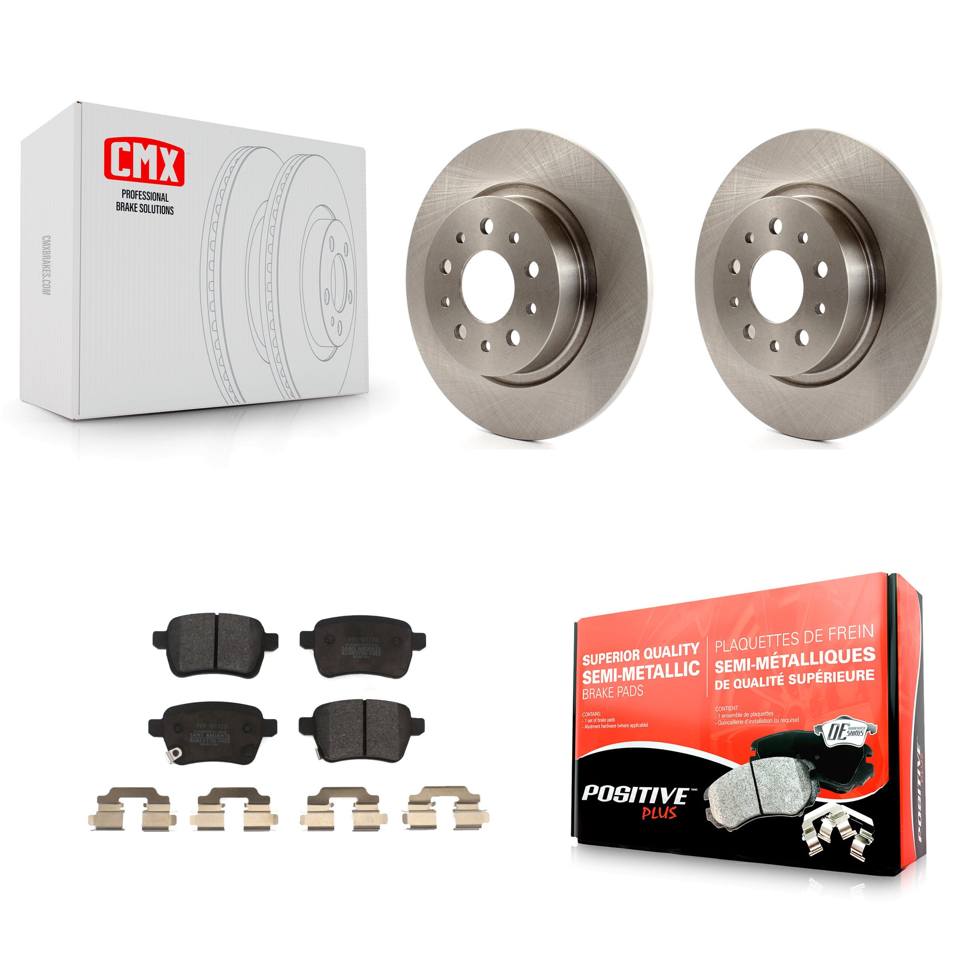 Transit Auto K8F-101684 Disc Brake Kit for 2014-2020 Fiat 500L - Rear product image