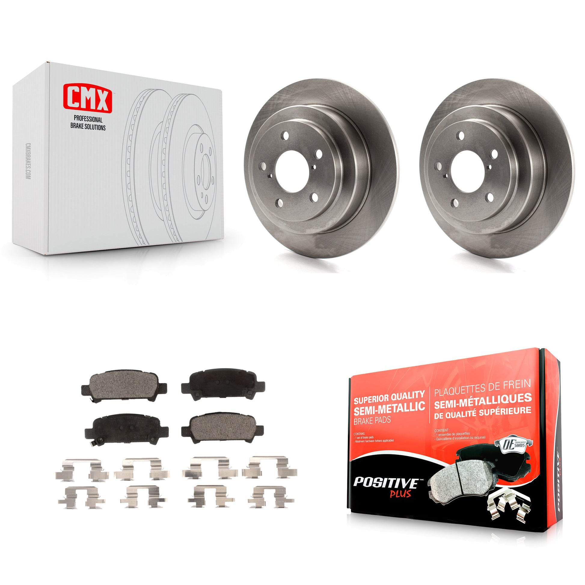 Transit Auto K8F-101688 Disc Brake Kit for 1998-2003 Subaru Impreza, Subaru Forester - Rear product image
