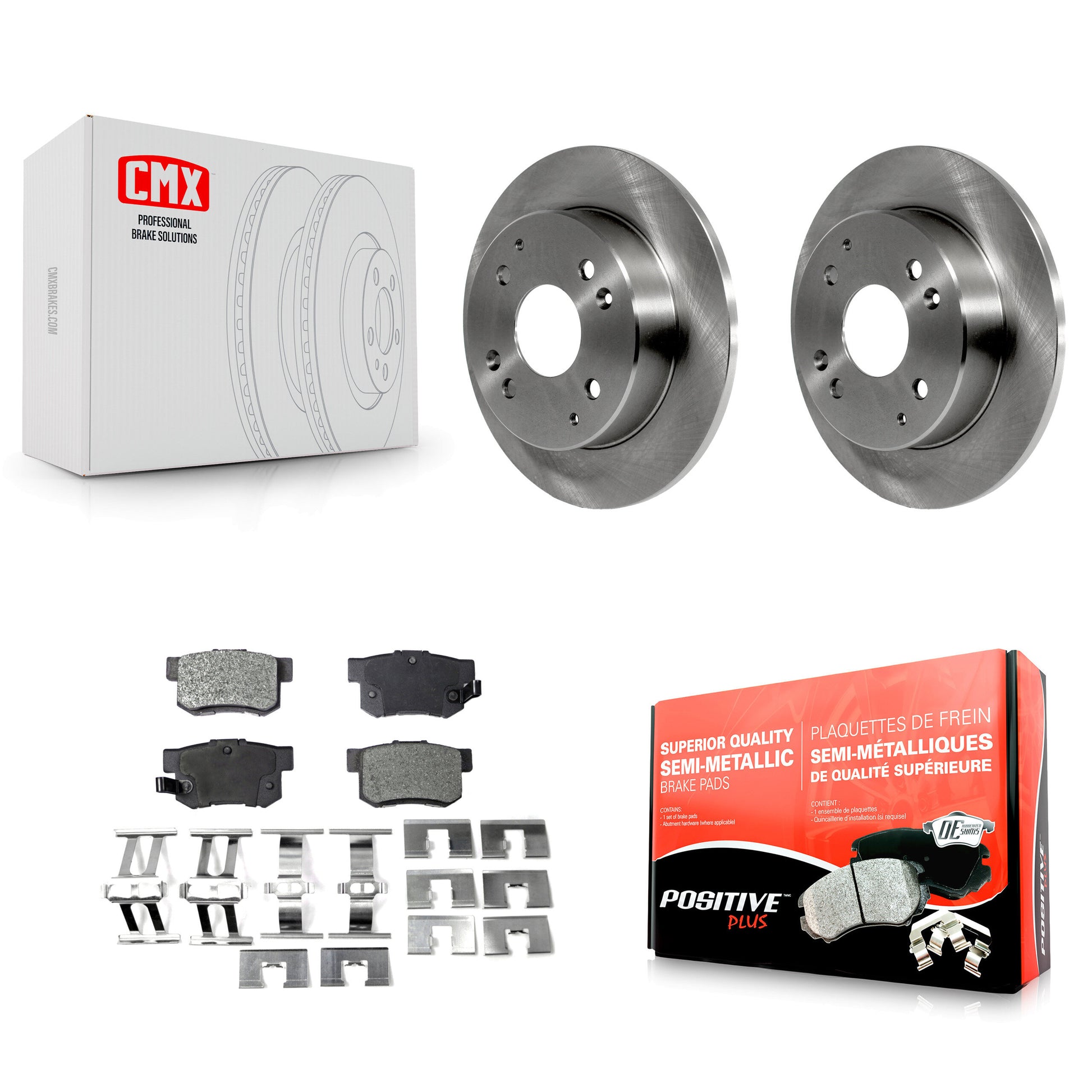 Transit Auto K8F-101693 Disc Brake Kit for 1991-1997 Acura CL, Honda Accord - Rear product image