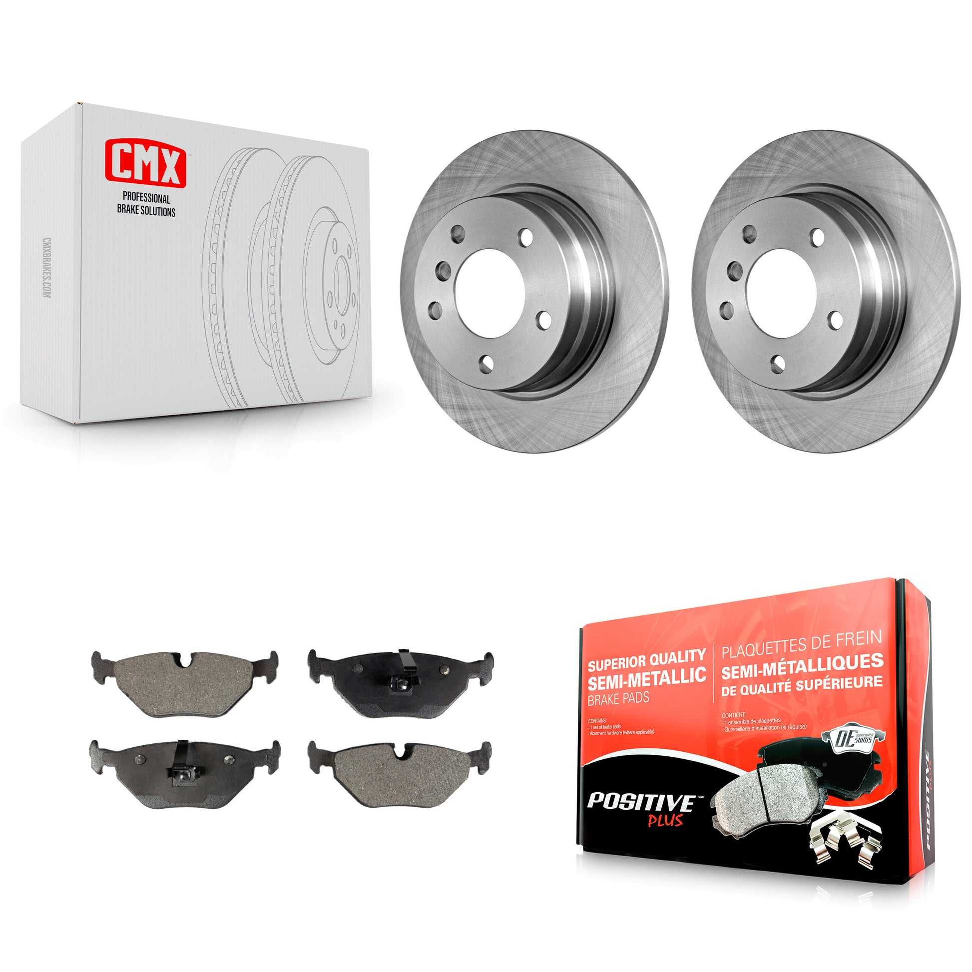 Transit Auto K8F-101694 Disc Brake Kit for 1992-1999 BMW 328is, BMW 323is, BMW 328i & more - Rear product image