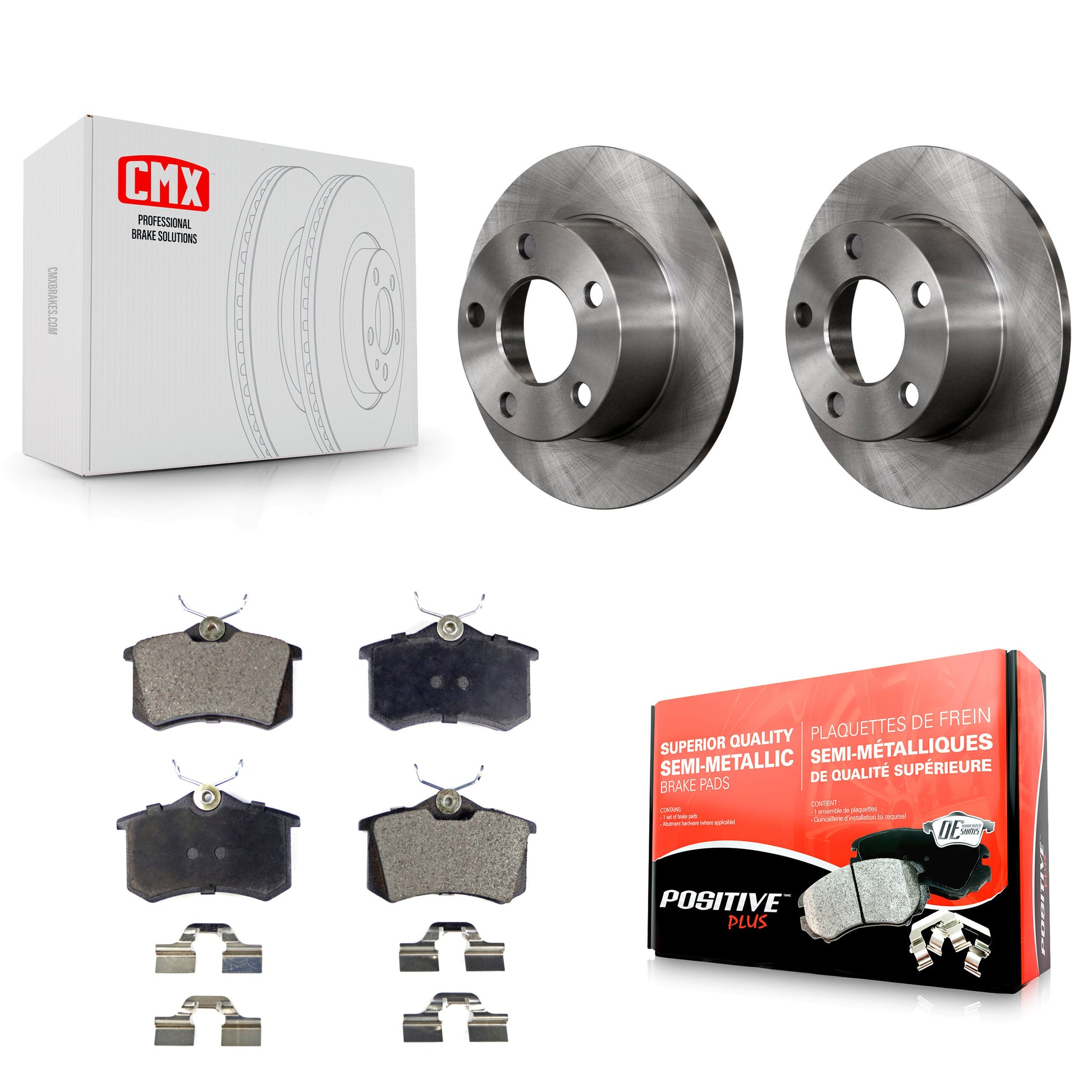 Transit Auto K8F-101697 Disc Brake Kit for 1997-2003 Audi A6, Volkswagen Passat - Rear product image