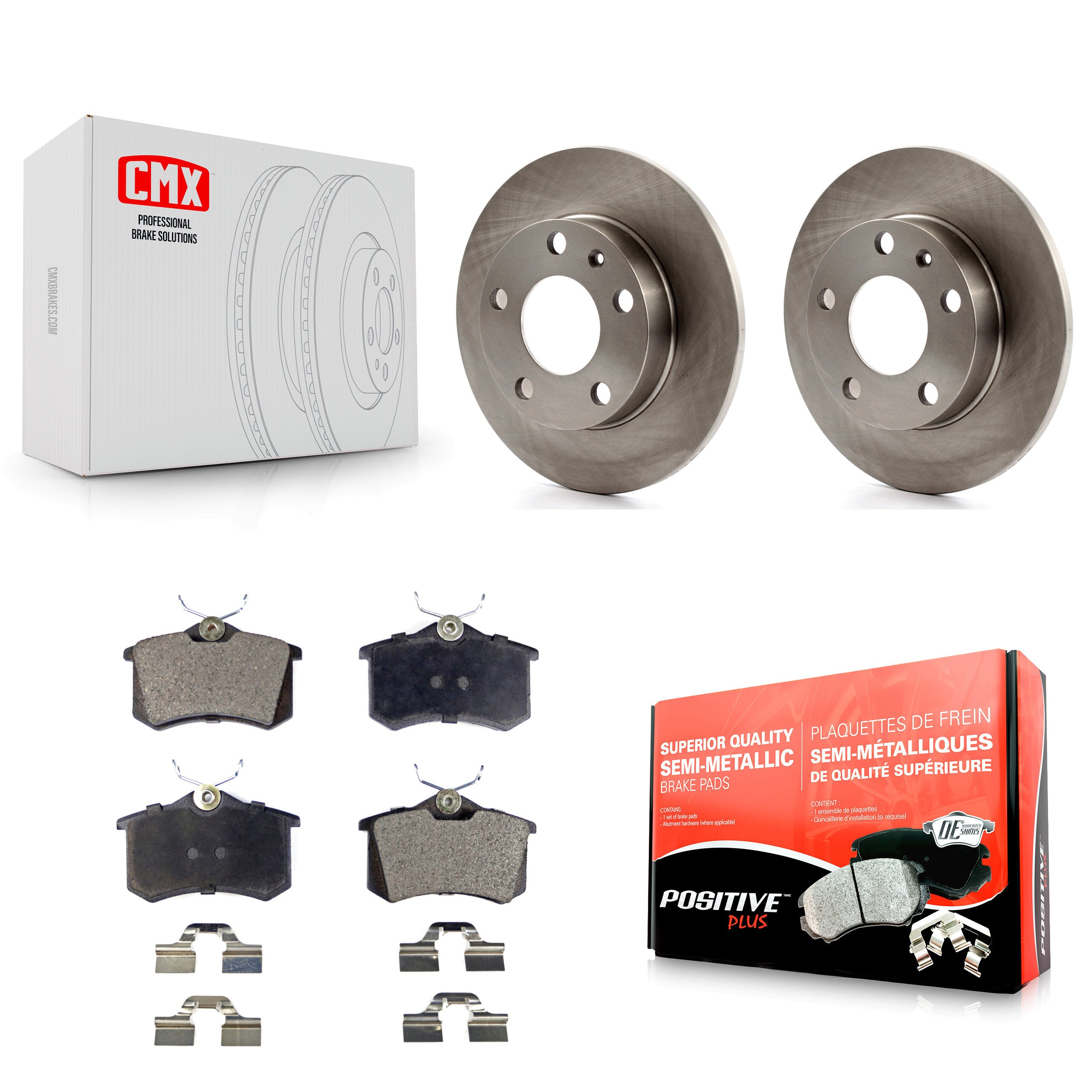 Transit Auto K8F-101699 Disc Brake Kit for 2002-2005 Audi A4, Audi S4 - Rear product image