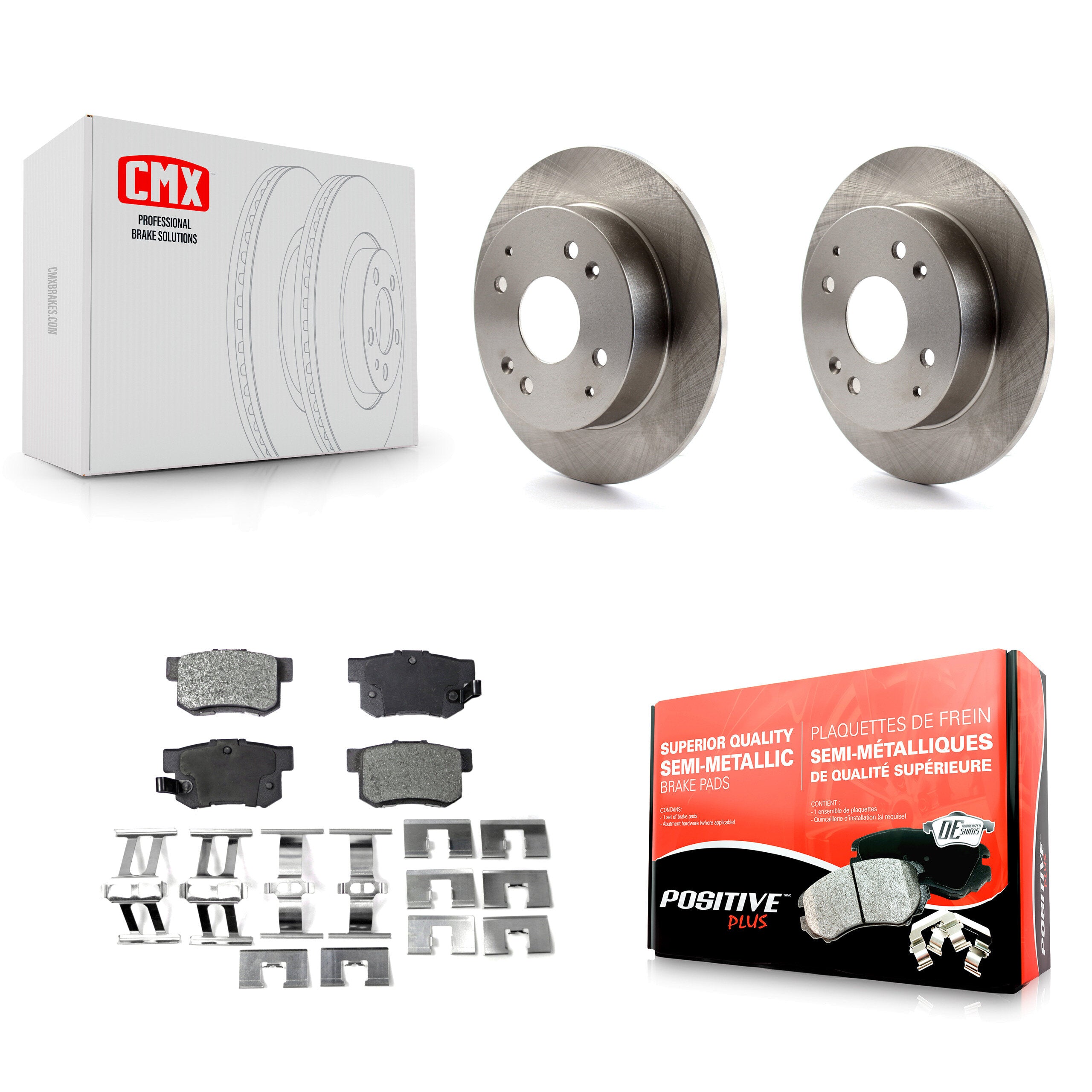 Transit Auto K8F-101709 Disc Brake Kit for 1998-2002 Acura CL, Honda Accord - Rear product image
