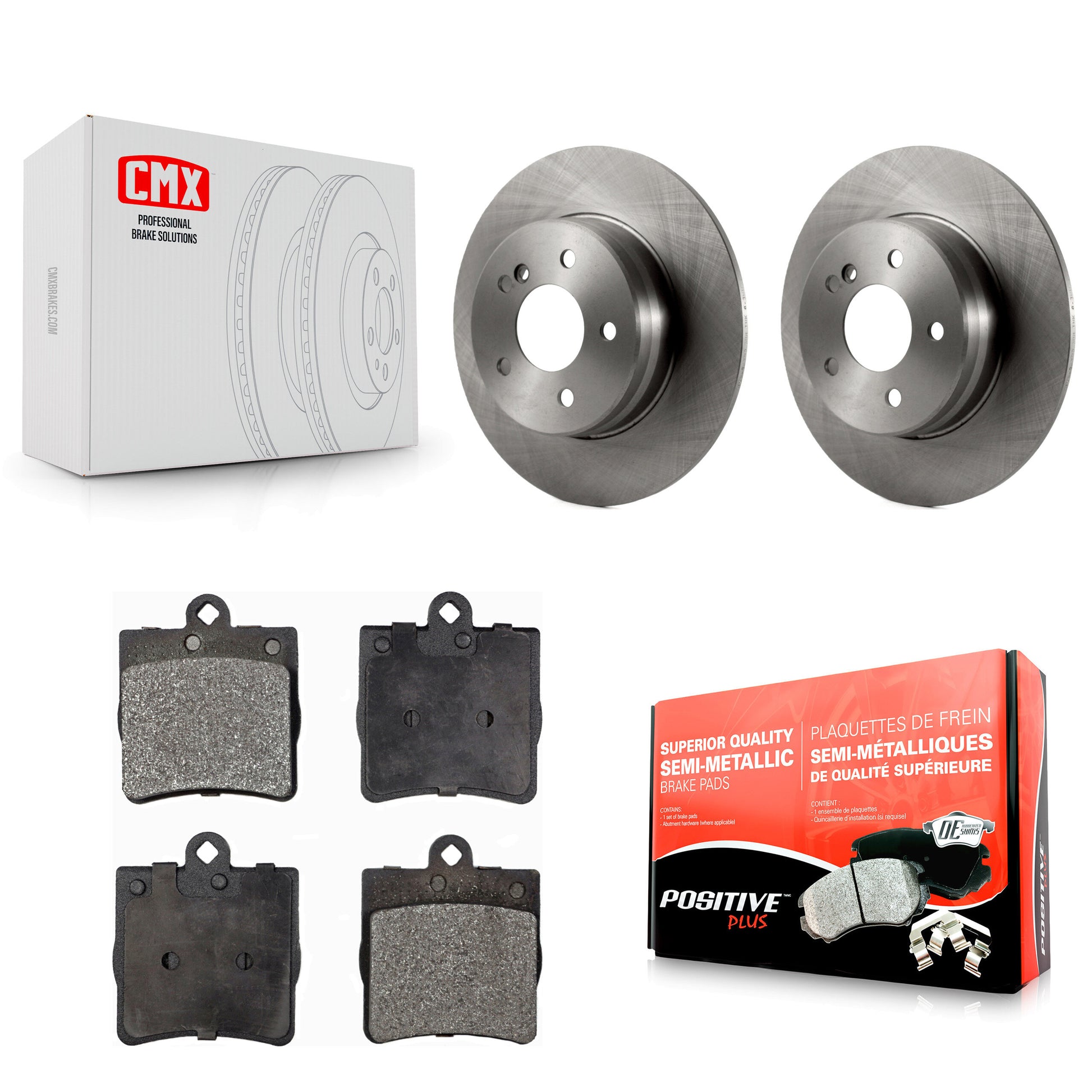 Transit Auto K8F-101712 Disc Brake Kit for 2007-2008 Mercedes-Benz SLK280 - Rear product image