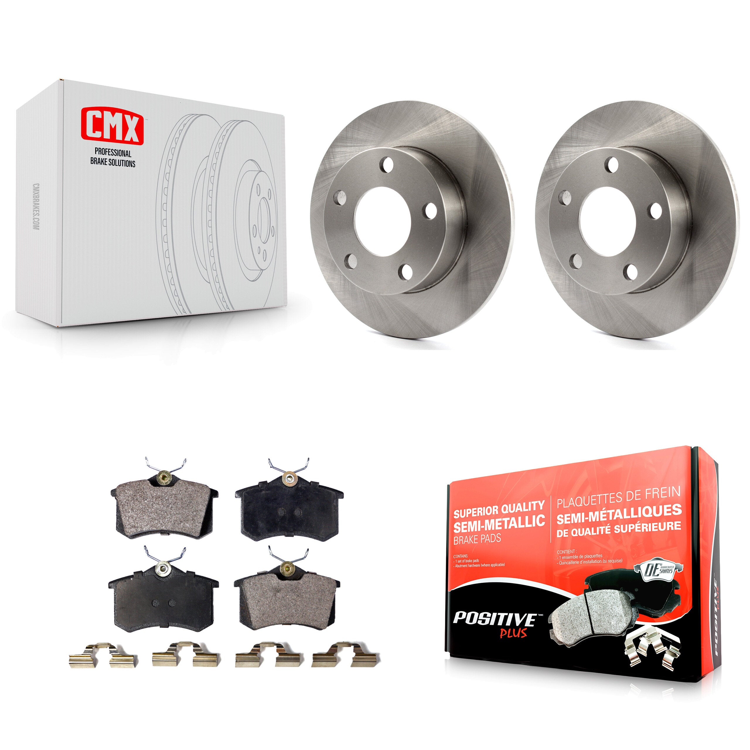 Transit Auto K8F-101722 Disc Brake Kit for 1999-2005 Volkswagen Passat, Audi A4, Audi A4 Quattro - Rear product image