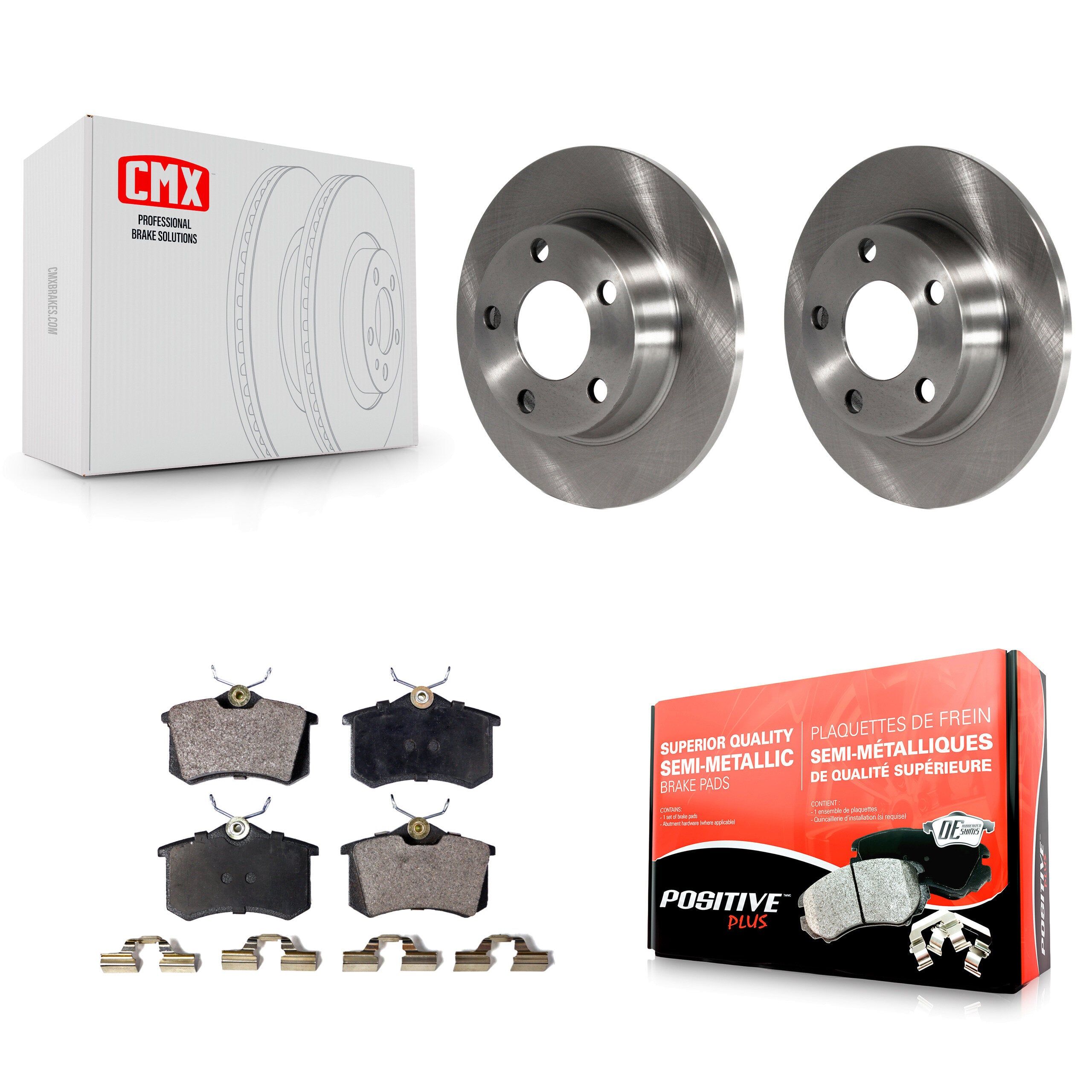 Transit Auto K8F-101732 Disc Brake Kit for 2000-2005 Audi Allroad Quattro, Audi A6 Quattro - Rear product image