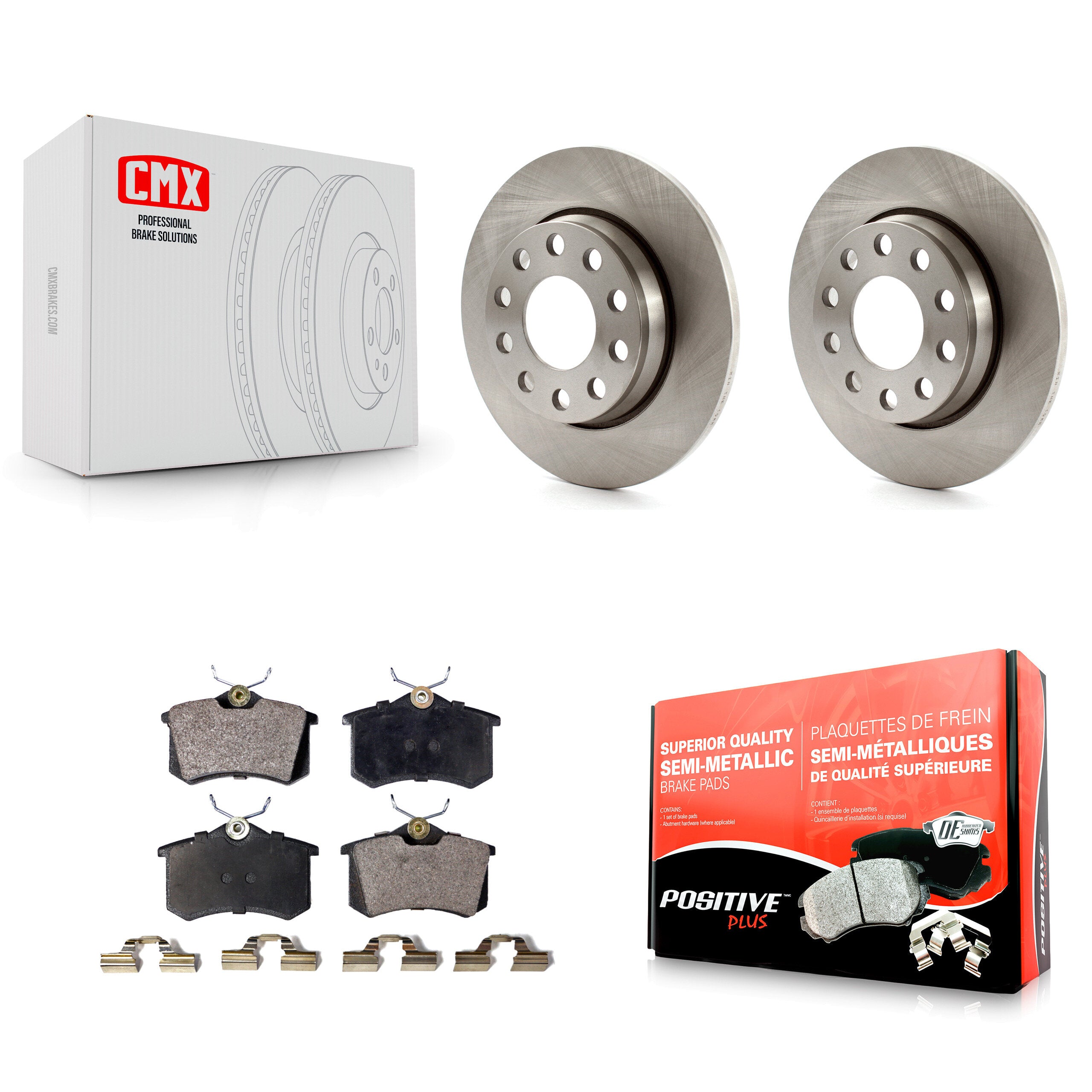 Transit Auto K8F-101751 Disc Brake Kit for 2005 Audi A4 - Rear product image