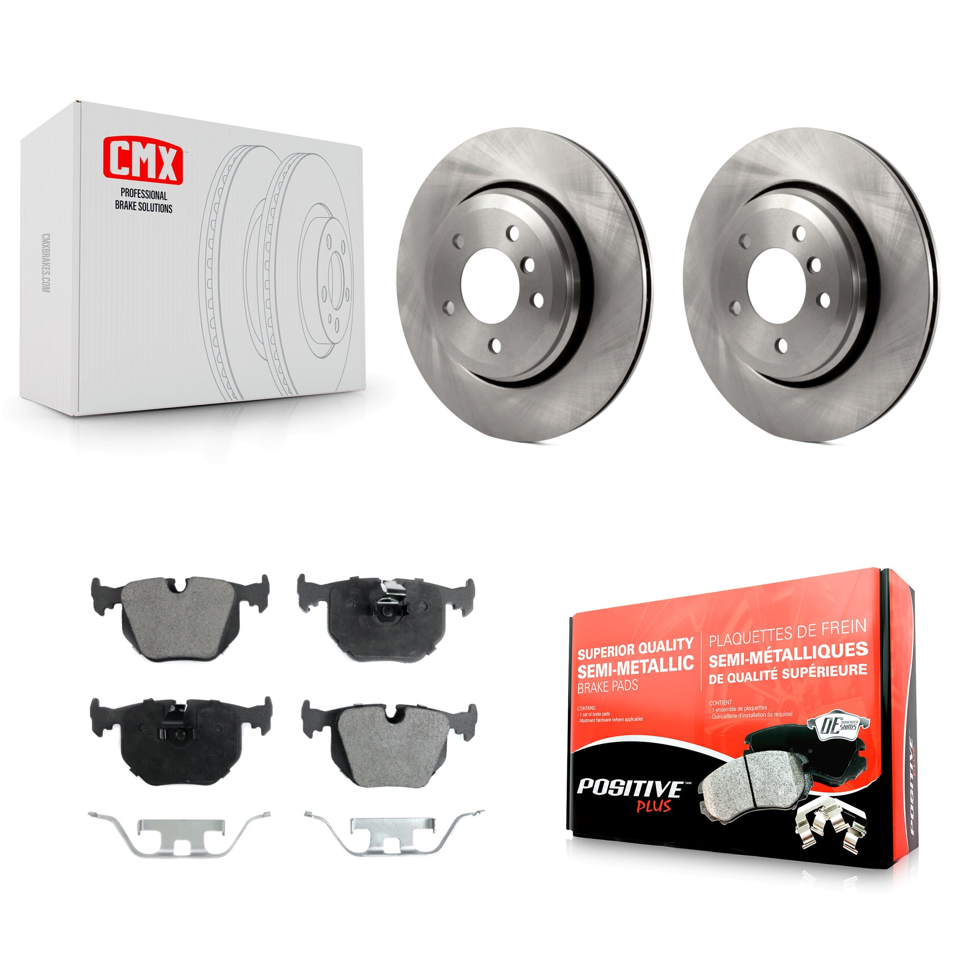 Transit Auto K8F-101755 Disc Brake Kit for 2001-2006 BMW 330Ci, BMW 330i, BMW 330xi - Rear product image