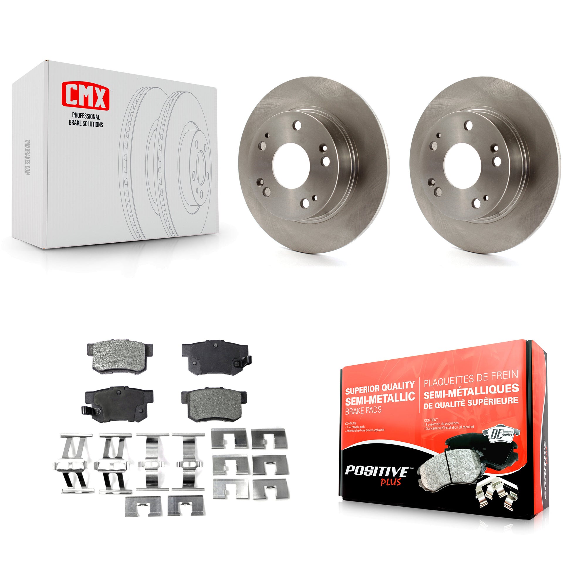 Transit Auto K8F-101759 Disc Brake Kit for 2003-2008 Honda Accord, Acura TSX - Rear product image