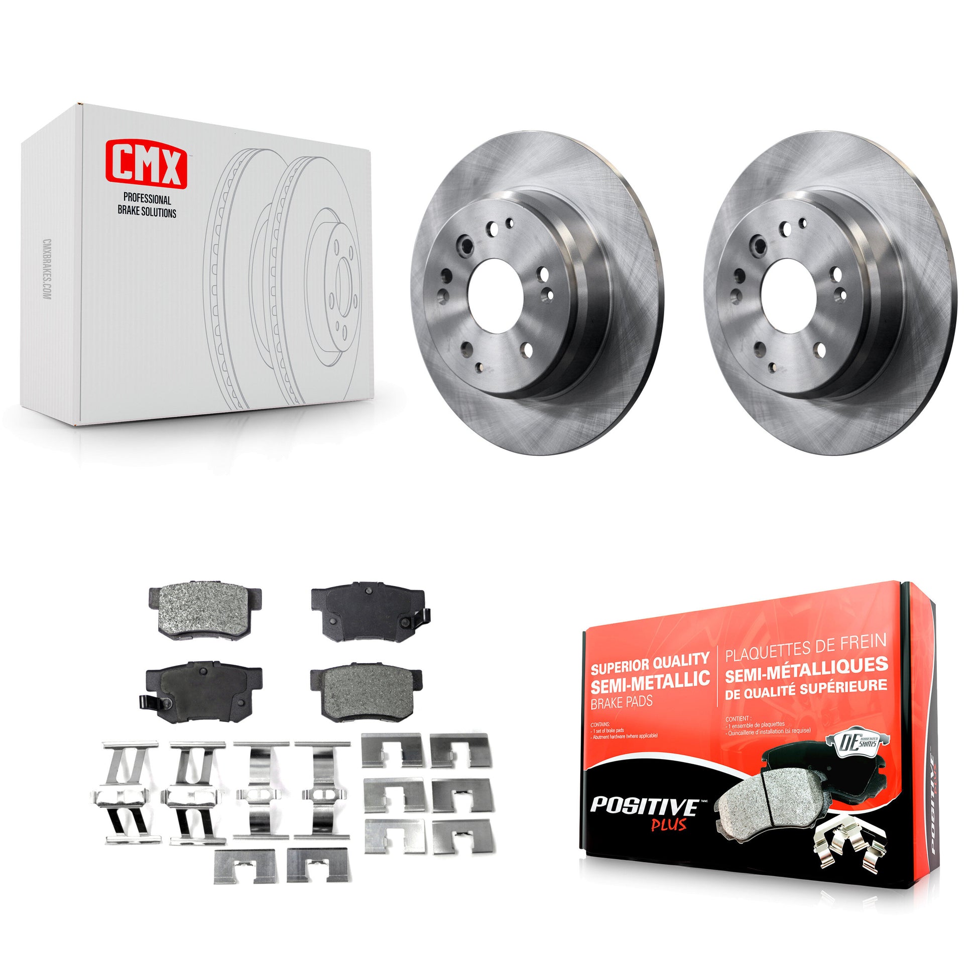 Transit Auto K8F-101760 Disc Brake Kit for 1999-2011 Honda Element, Acura TL - Rear product image