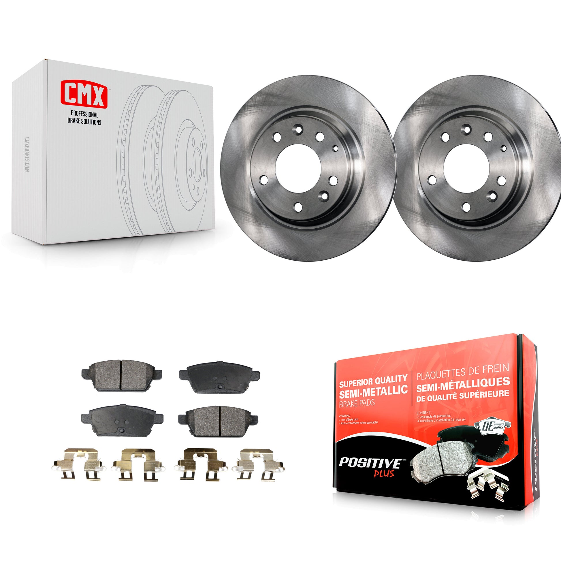 Transit Auto K8F-101764 Disc Brake Kit for 2006-2013 Mazda 6, Lincoln MKZ, Ford Fusion & more - Rear product image