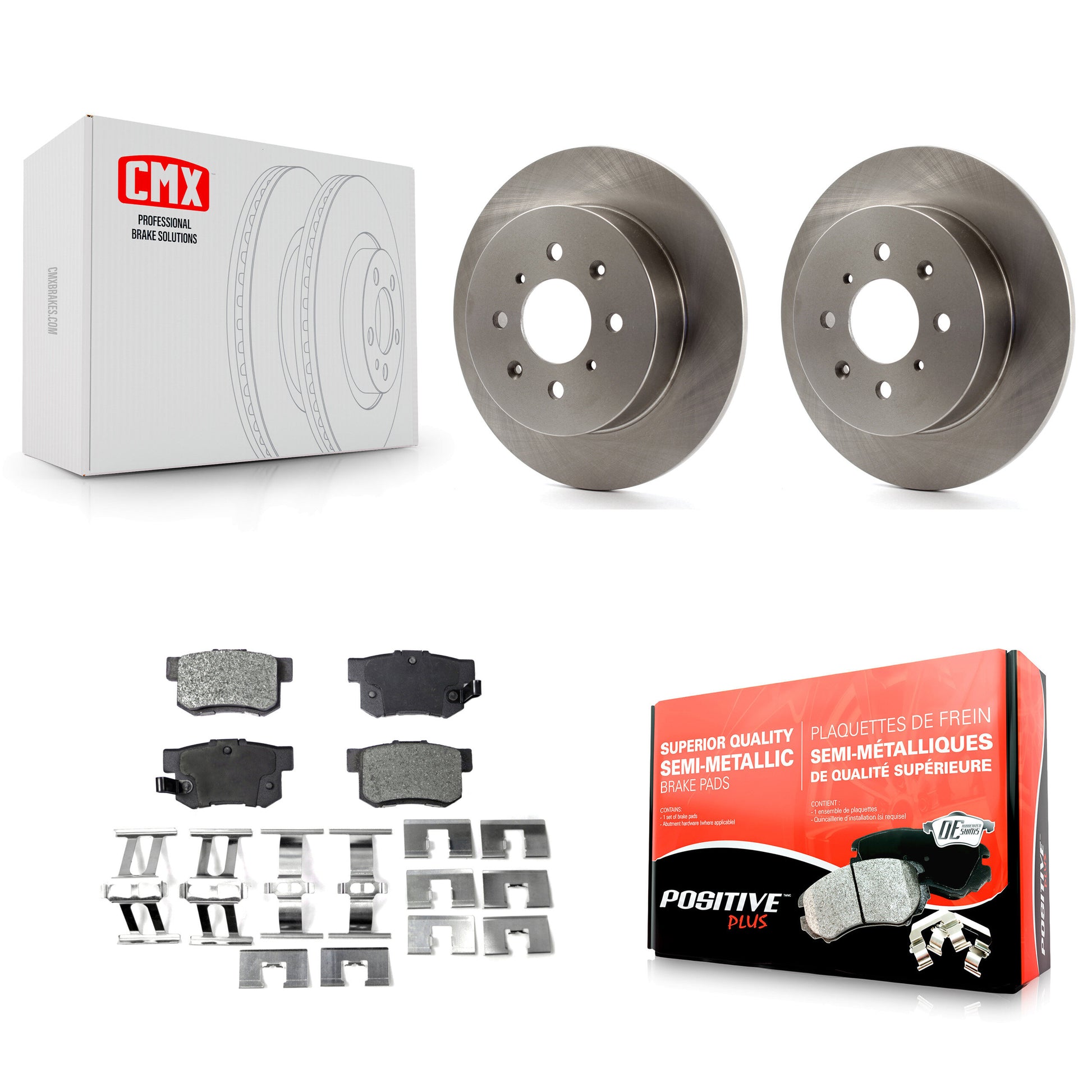 Transit Auto K8F-101766 Disc Brake Kit for 2001-2005 Honda Civic, Acura EL - Rear product image