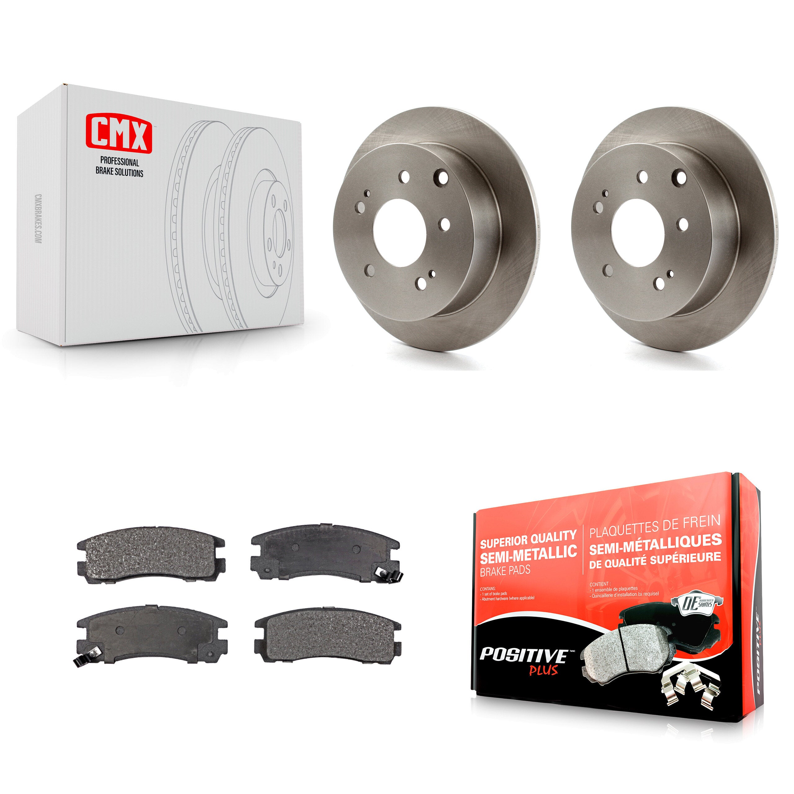 Transit Auto K8F-101772 Disc Brake Kit for 2004-2012 Mitsubishi Galant, Mitsubishi Eclipse - Rear product image