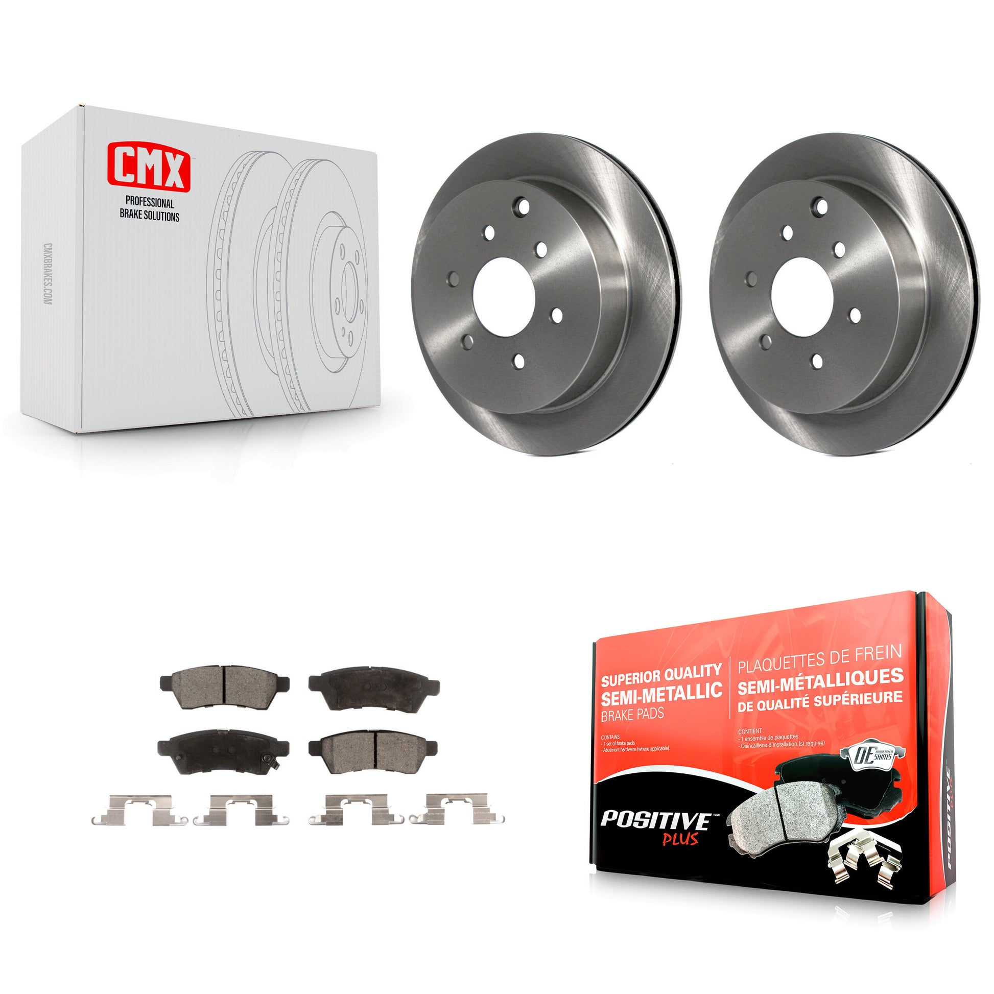 Transit Auto K8F-101806 Disc Brake Kit for 2005-2023 Suzuki Equator, Nissan Xterra, Nissan Frontier - Rear product image