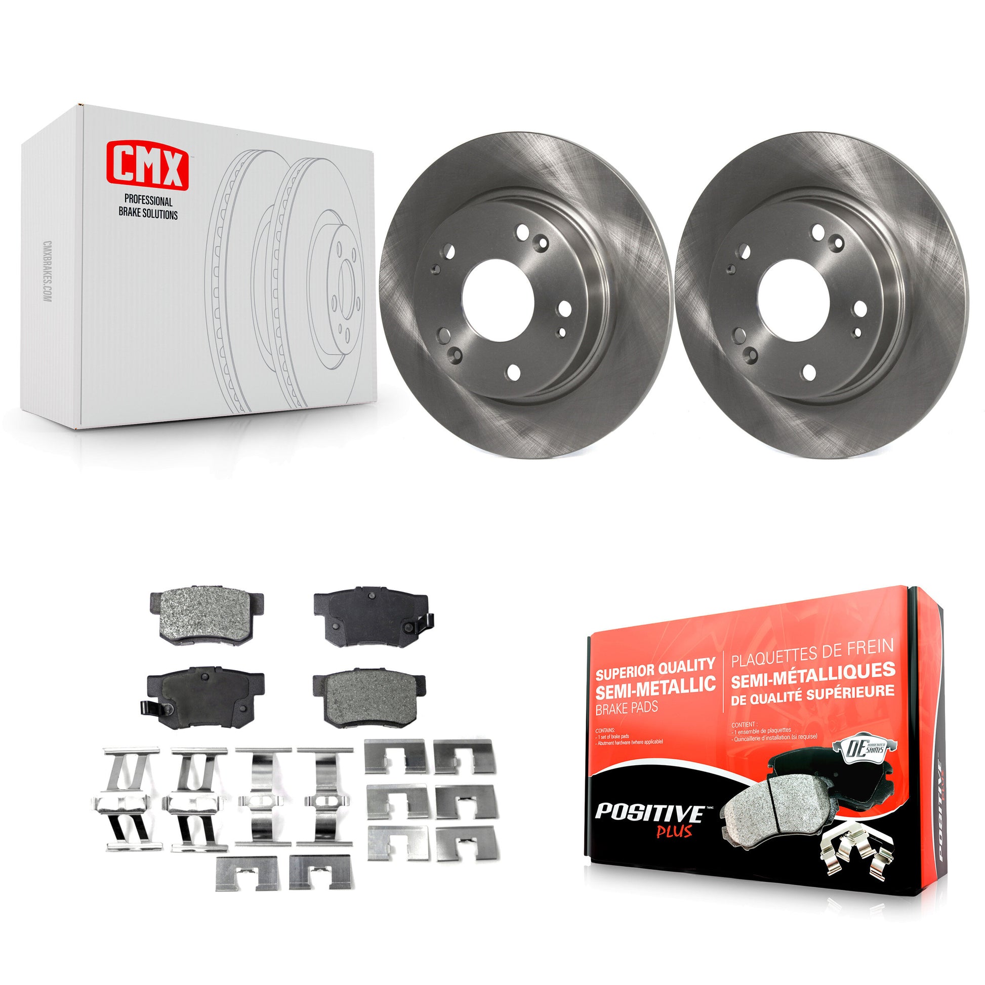 Transit Auto K8F-101813 Disc Brake Kit for 2006-2015 Honda Civic, Acura ILX, Acura CSX - Rear product image