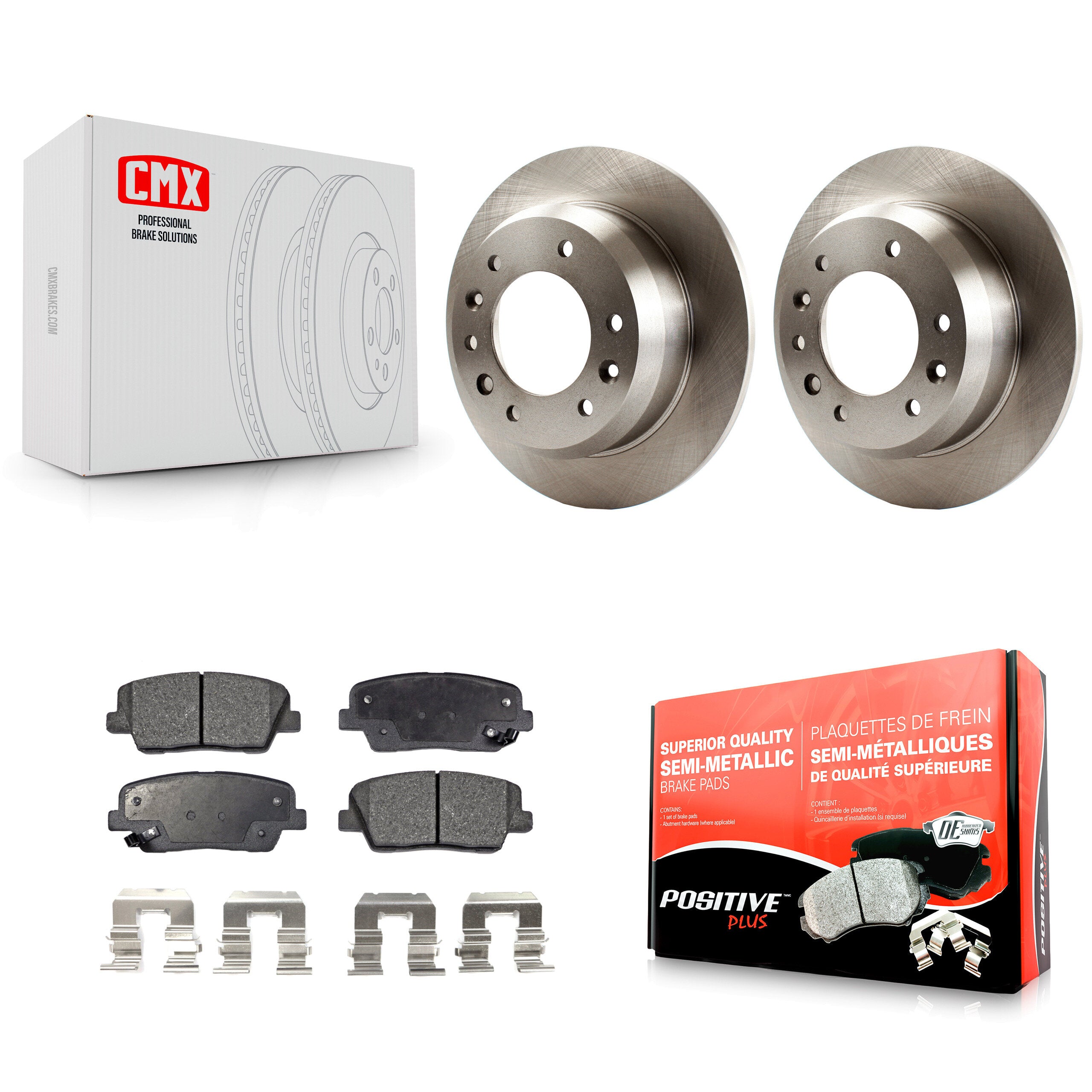 Transit Auto K8F-101826 Disc Brake Kit for 2006-2014 Kia Sedona, Hyundai Entourage - Rear product image
