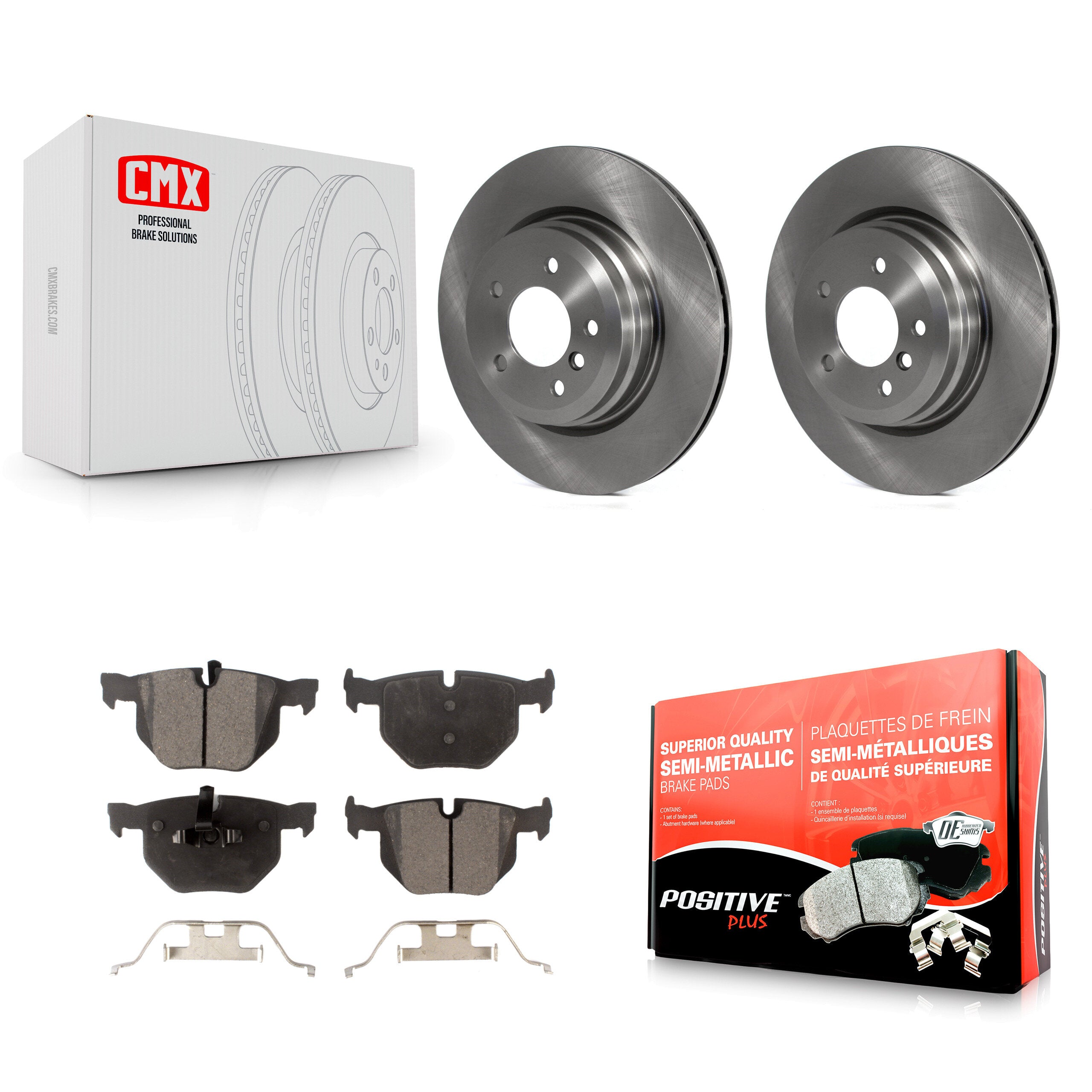 Transit Auto K8F-101836 Disc Brake Kit for 2006-2015 BMW 335i, BMW 335i xDrive, BMW X1 & more - Rear product image