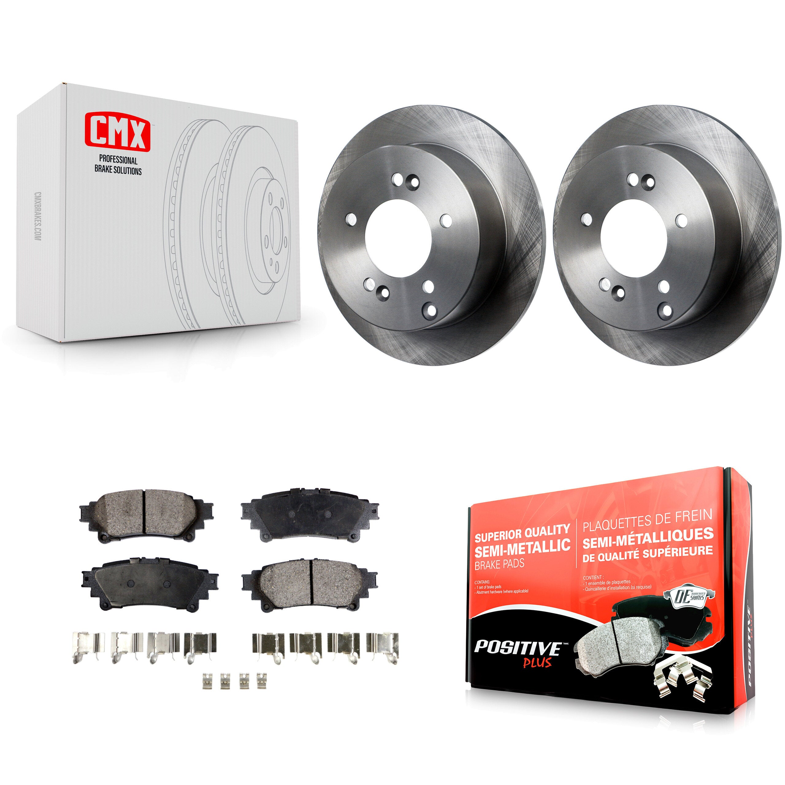 Transit Auto K8F-101838 Disc Brake Kit for 2014-2015 Lexus IS250 - Rear product image